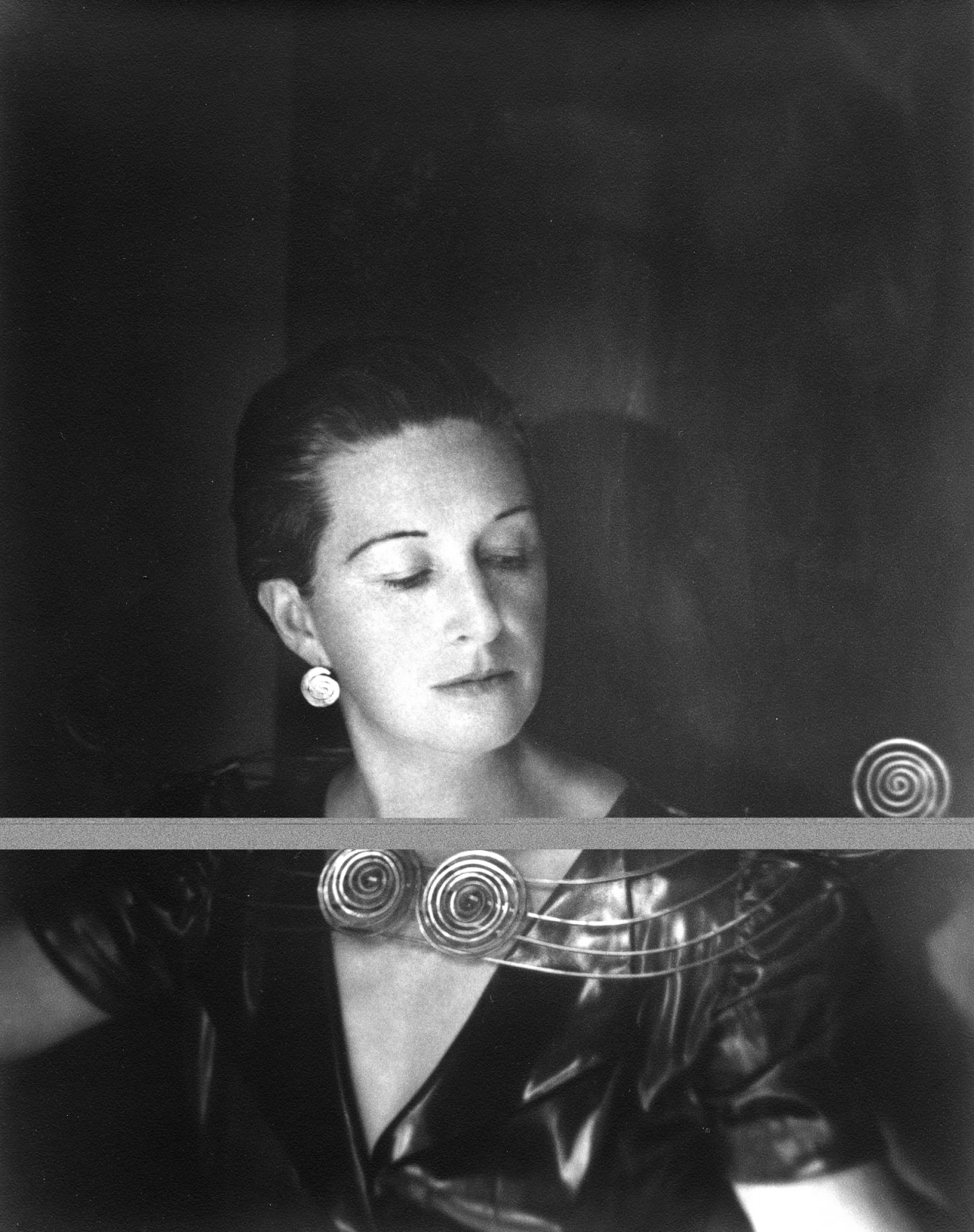 Imogen Cunningham, Margaret Schevill and the Calder Necklace, 1950