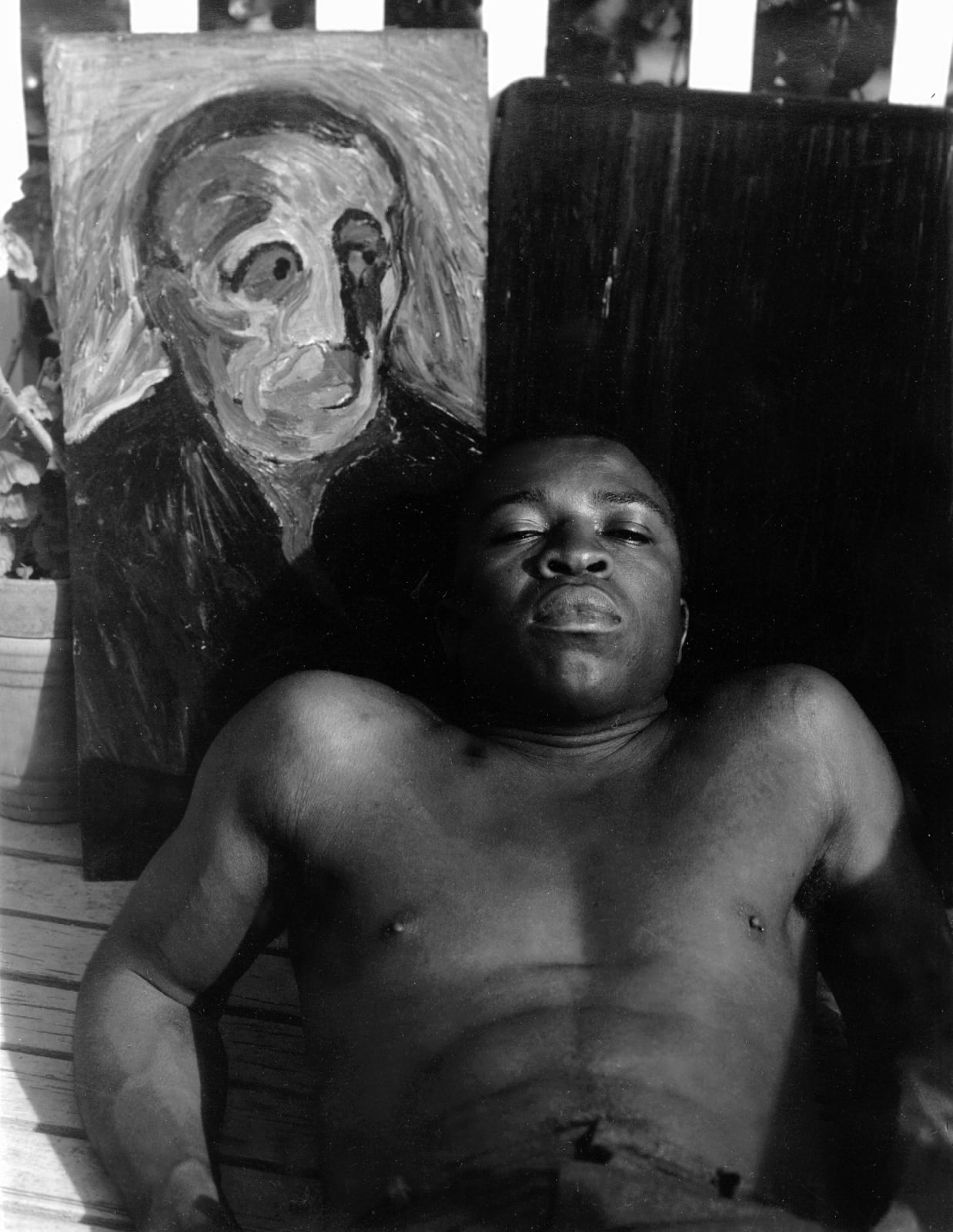 Imogen Cunningham, Painting and William Halliman, 1964
