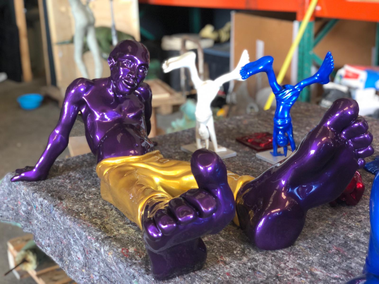 Bigfoot 100 Resin Candy Purple & Gold Pants, 2019