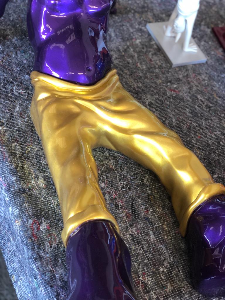 Bigfoot 100 Resin Candy Purple & Gold Pants, 2019