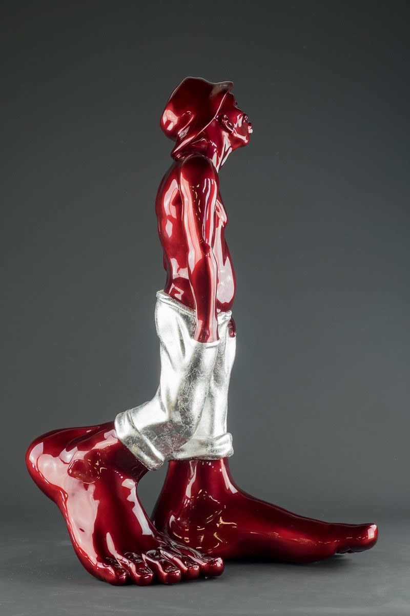 Le Siffleur 50 Resin Red & Silver Pants