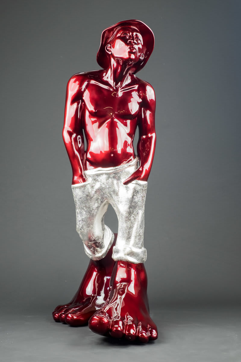 Le Siffleur 50 Resin Red & Silver Pants