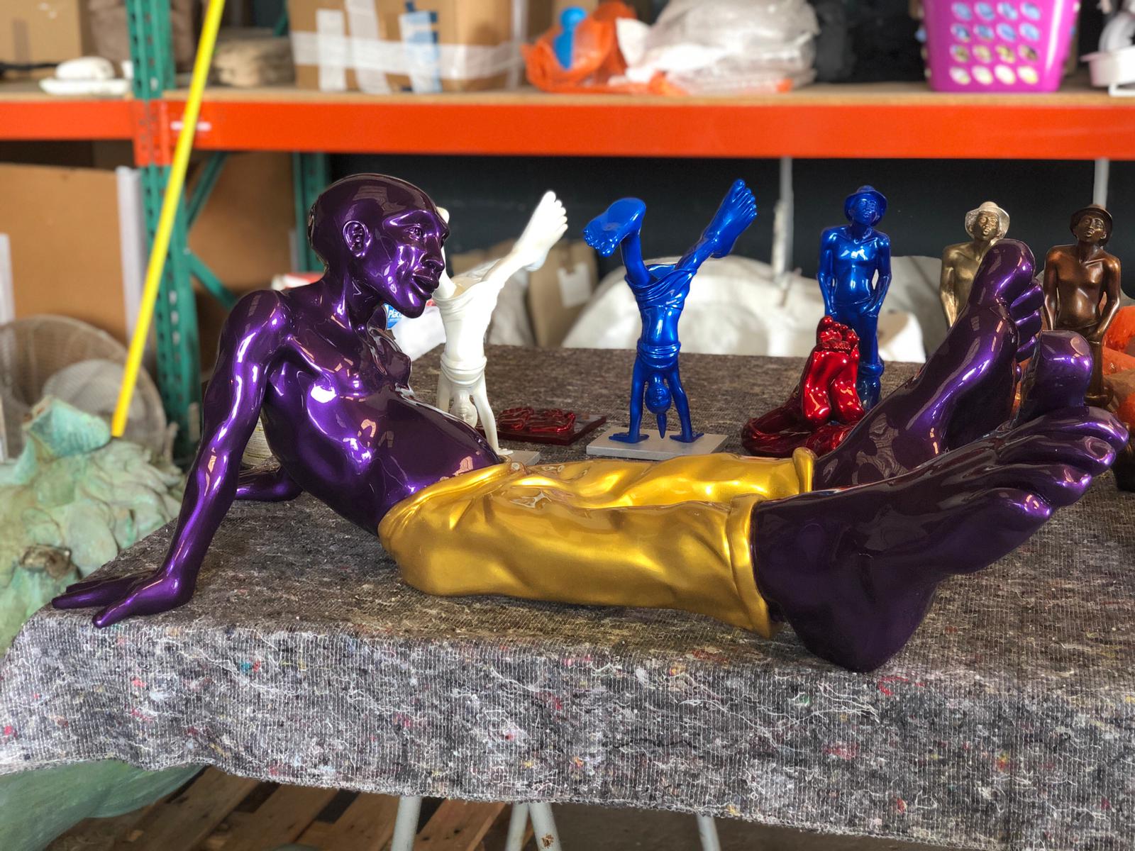 Bigfoot 100 Resin Candy Purple & Gold Pants, 2019