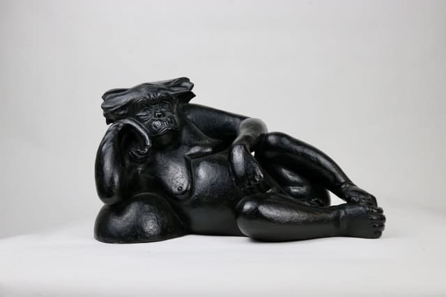 Florence Jacquesson, Chimpanzee lying, Ed. 4/8, 2004