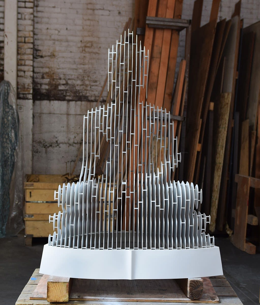 Julian Voss-Andreae, White Buddha, 2022
