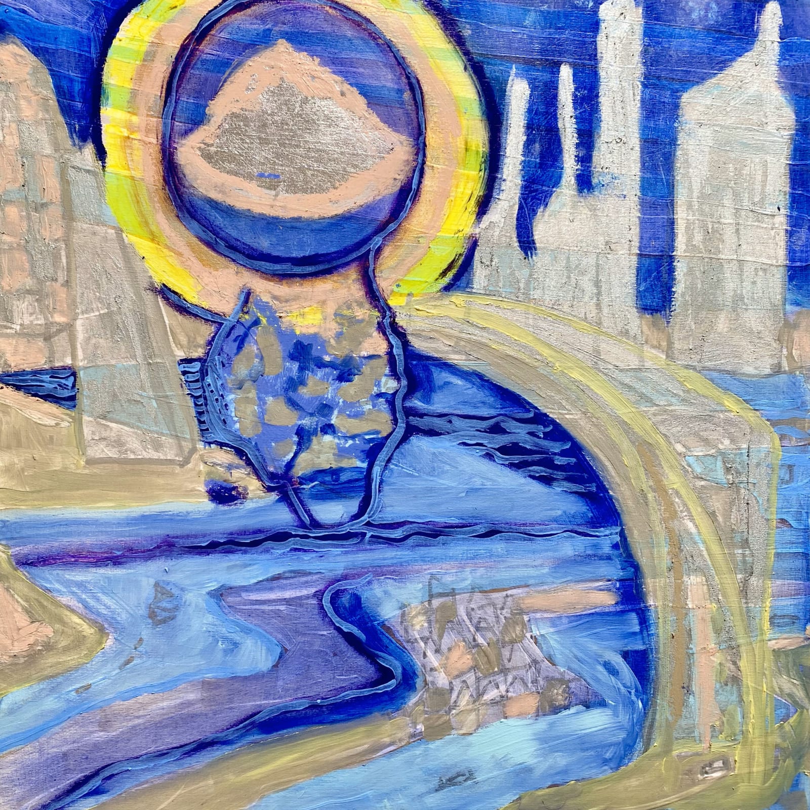 Ann Tracy, (21) City Scape with UFO, 2024