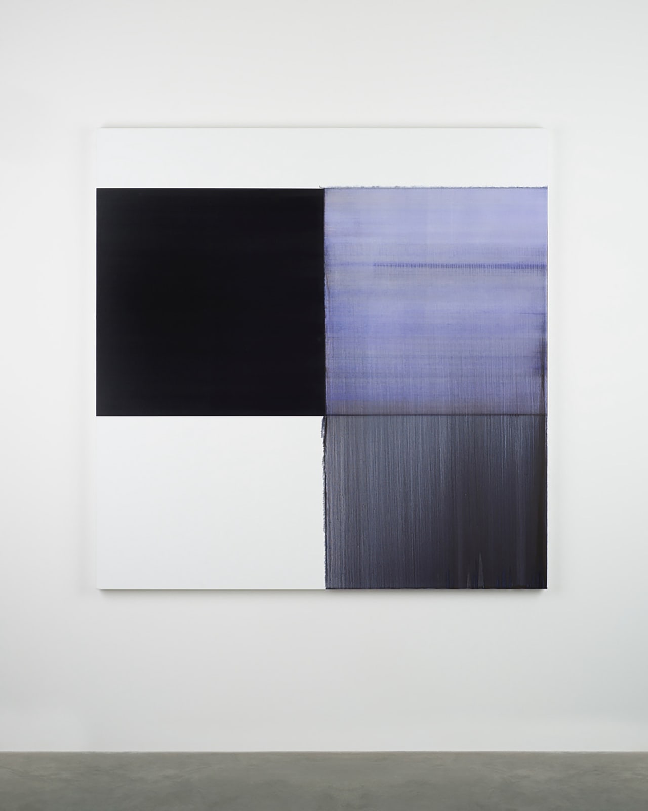 Callum Innes, Exposed Painting Bluish Violet, 2020