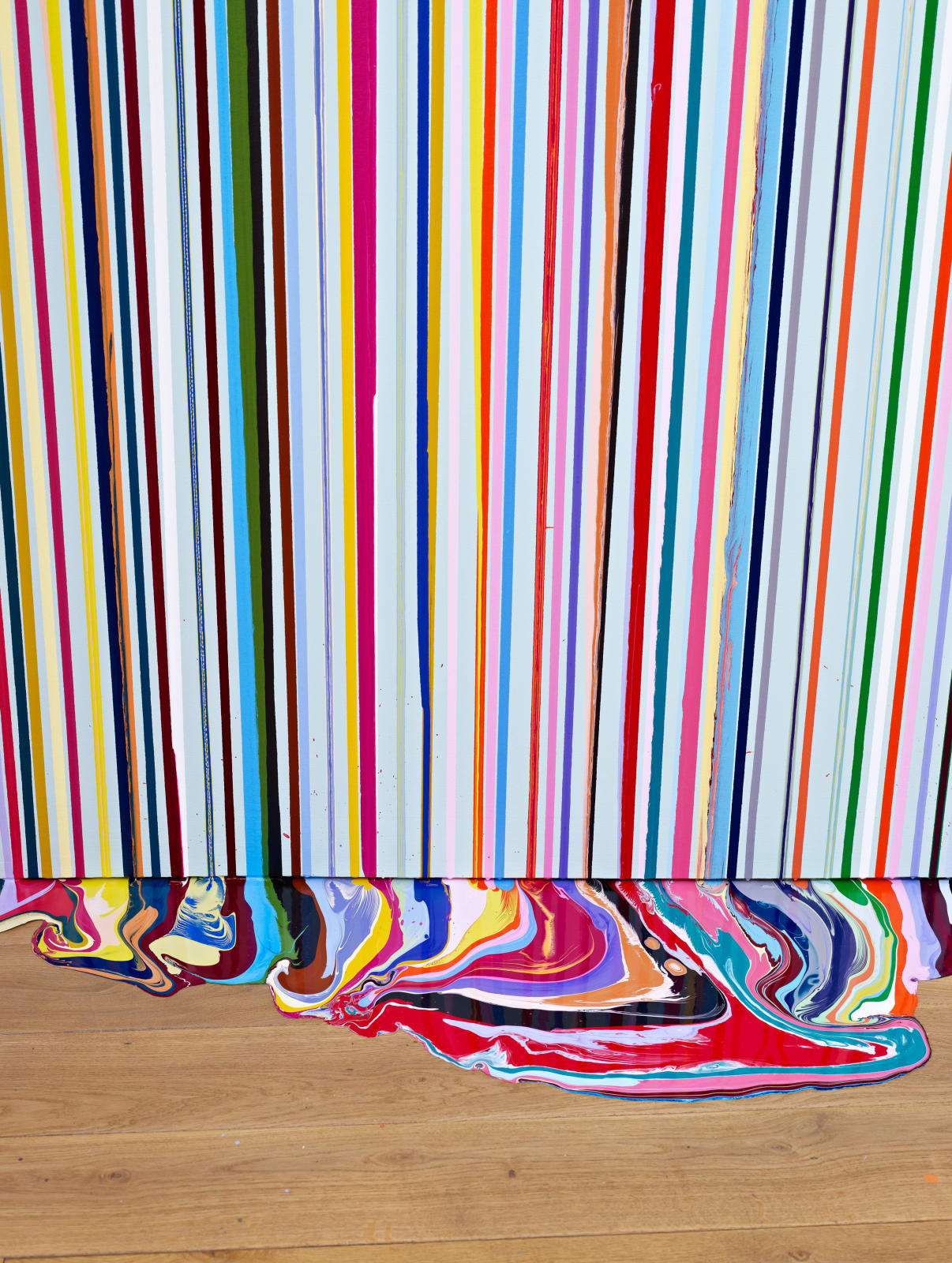 Ian Davenport, Ingleby Wall Painting (after Carpaccio), 2011
