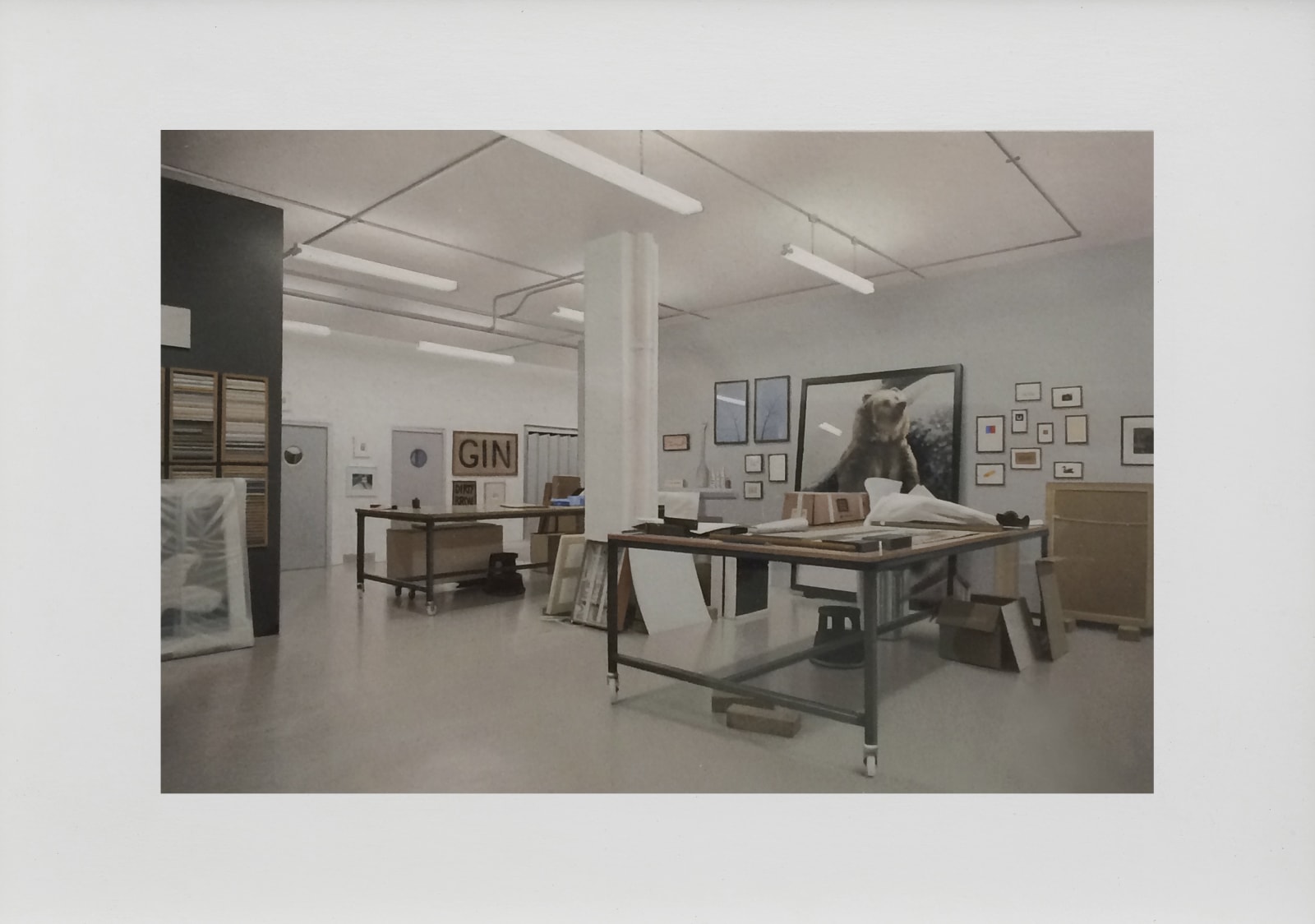 Andrew Grassie, The Framing of the Work: Darbyshire Frames. With works by Peter Liversidge., 2014