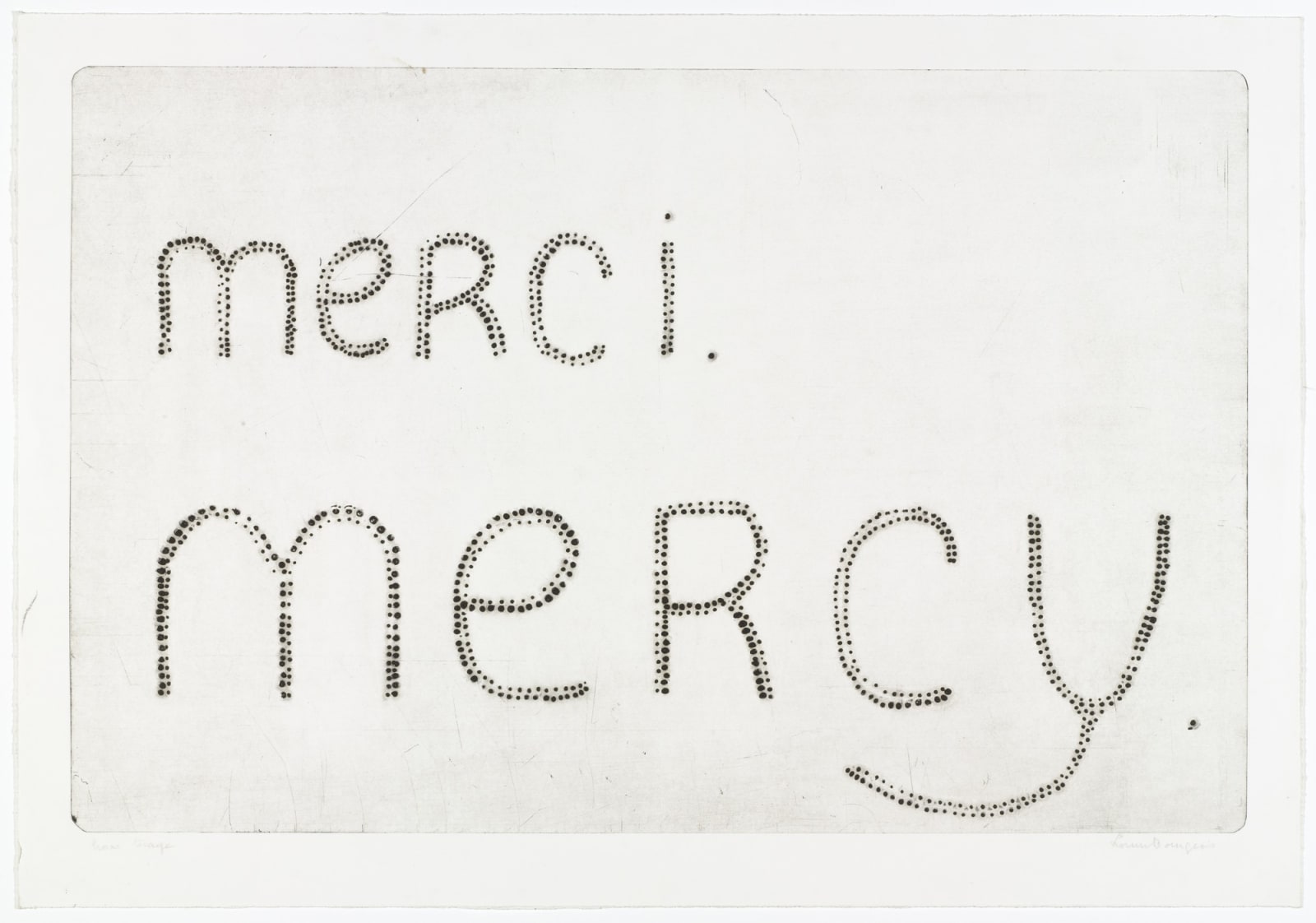 Louise Bourgeois, merci. mercy., 1992
