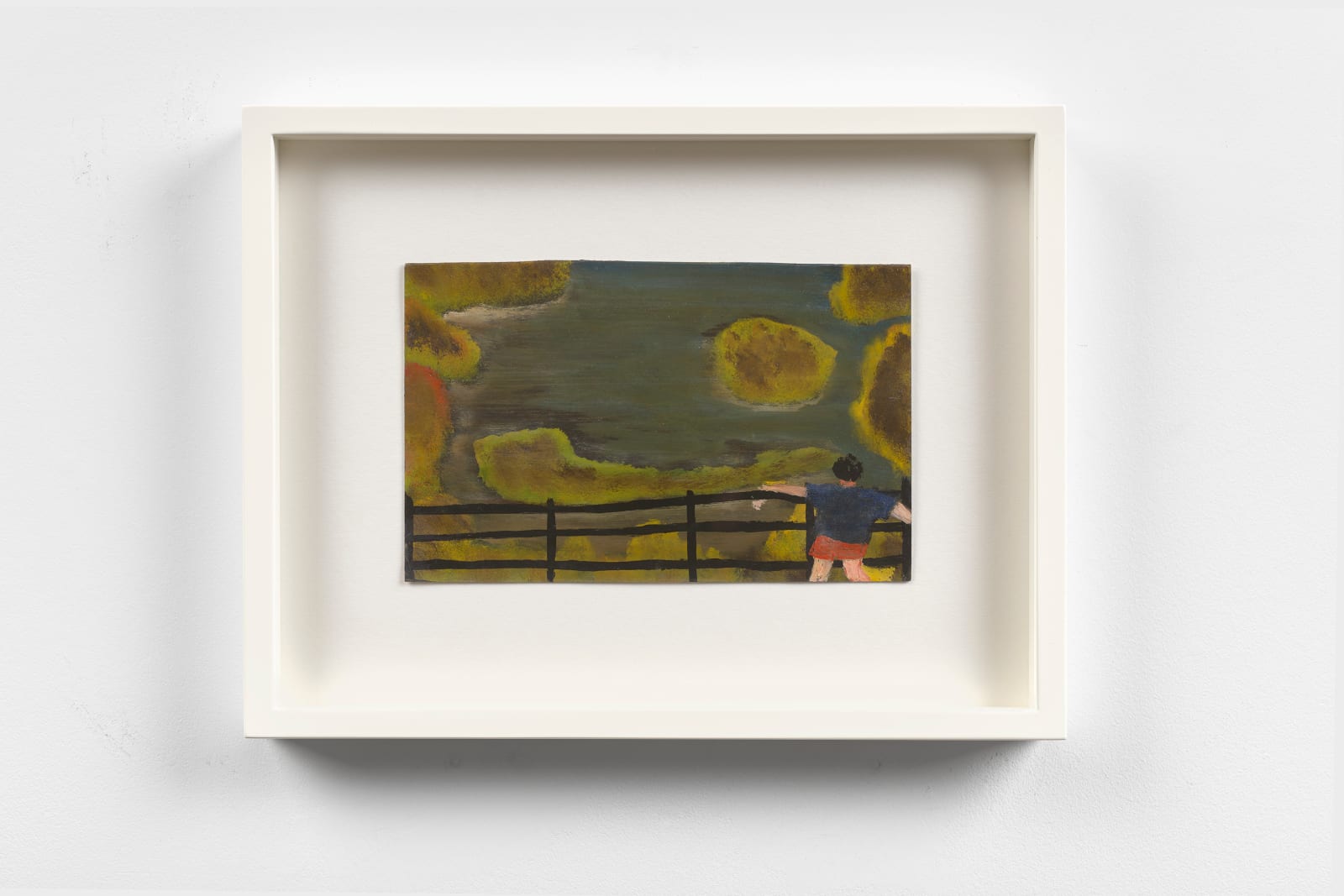 Frank Walter, Man Looking Across a Fence