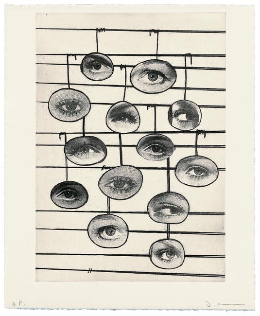 David Austen print green electric morning contemporary art gallery
