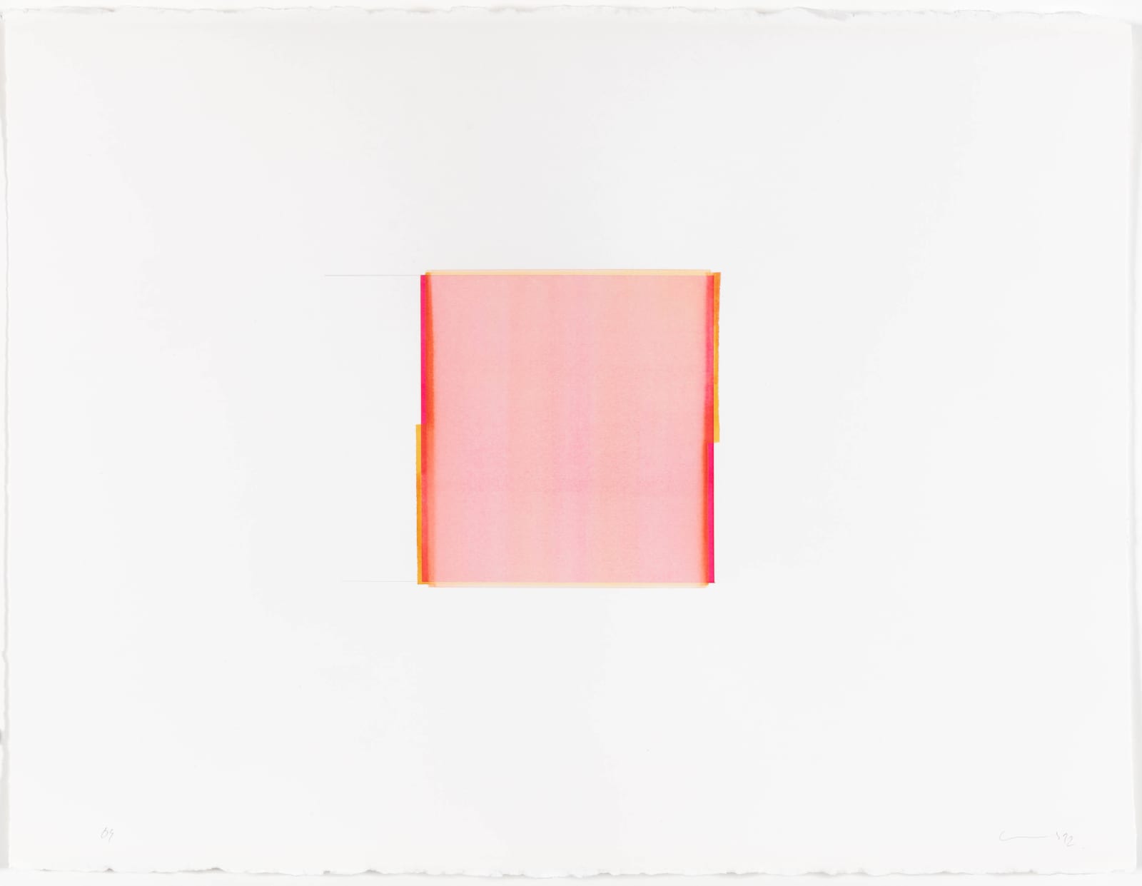 Callum Innes, Opera Rose / Gold Green, 2022
