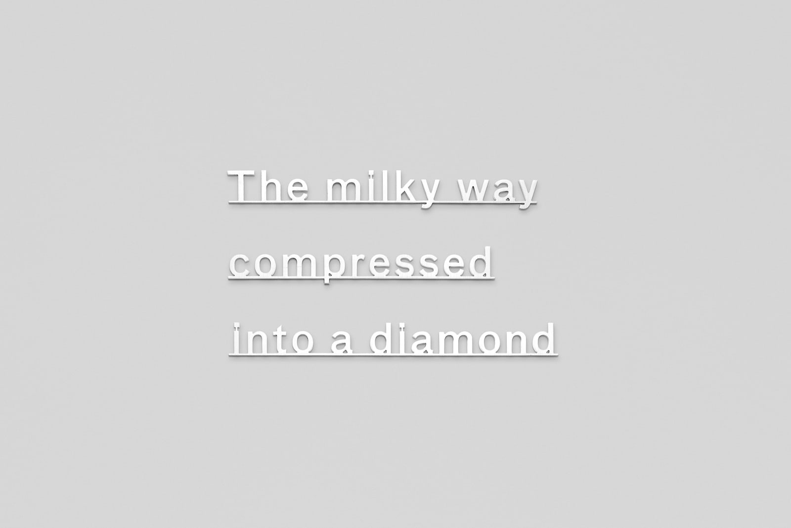 Katie Paterson, IDEAS - (The milky way compressed into a diamond), 2017