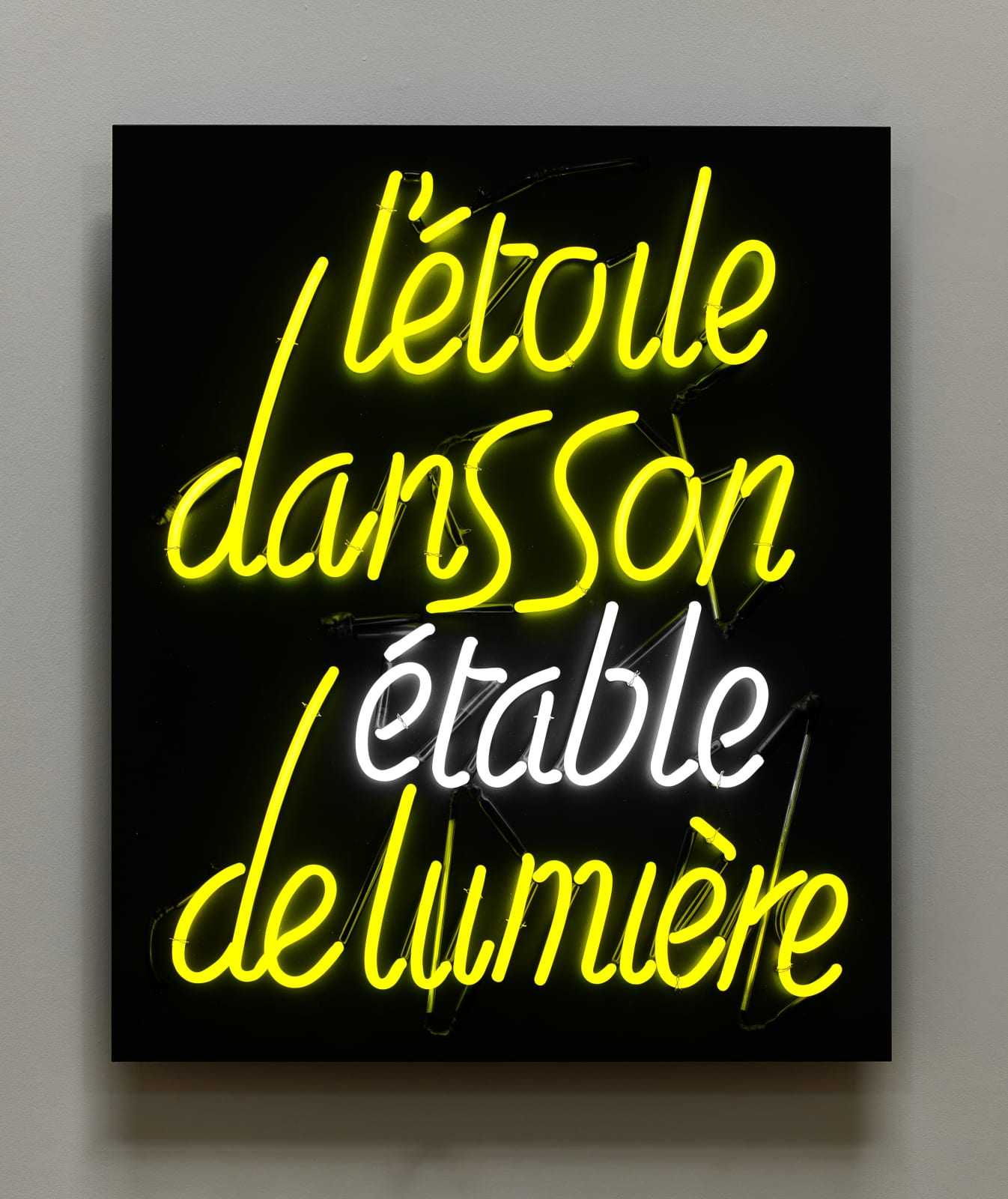 Ian Hamilton Finlay, L'etoile dans l'etable, 1976
