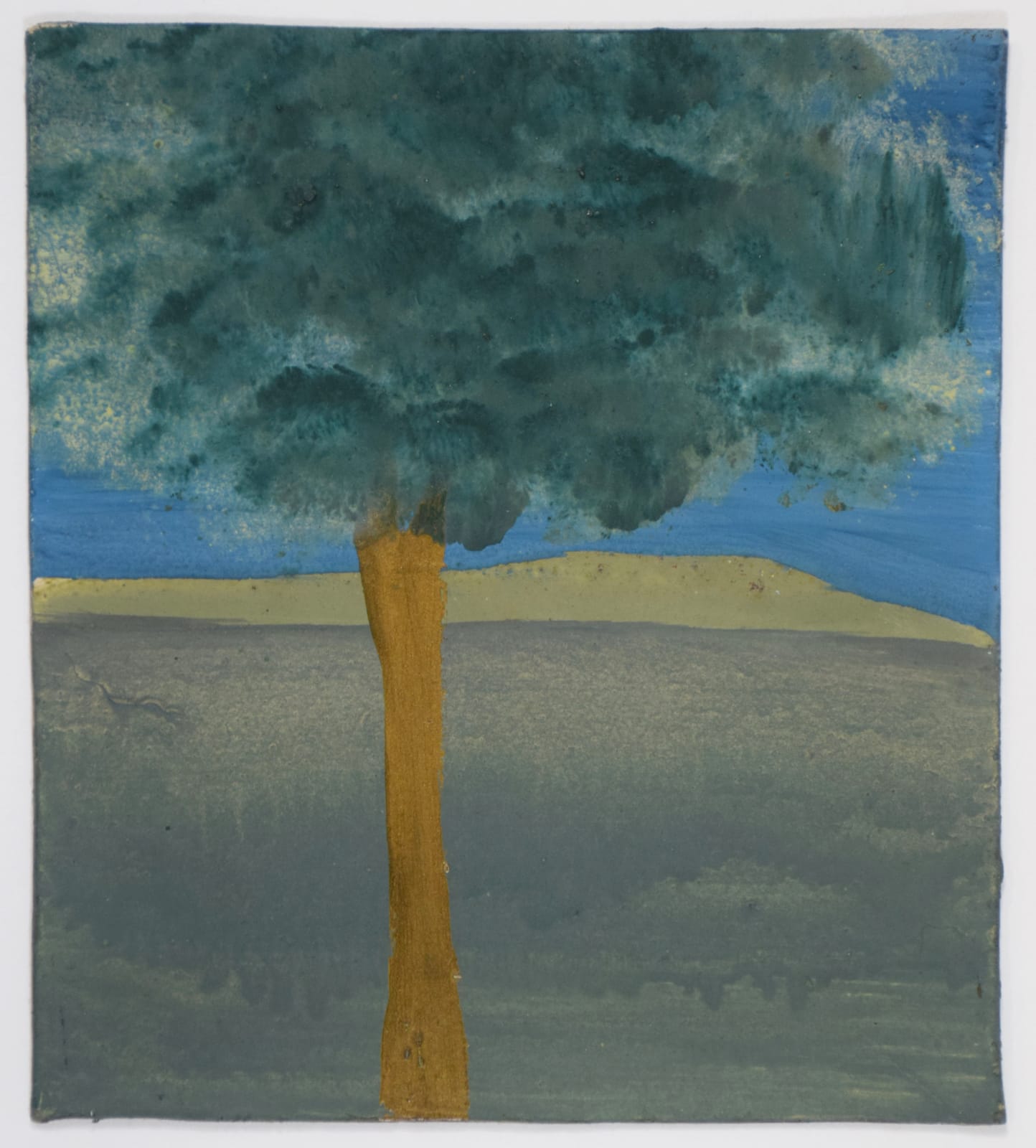 Frank Walter, Landscape with Tree and Green Hills
