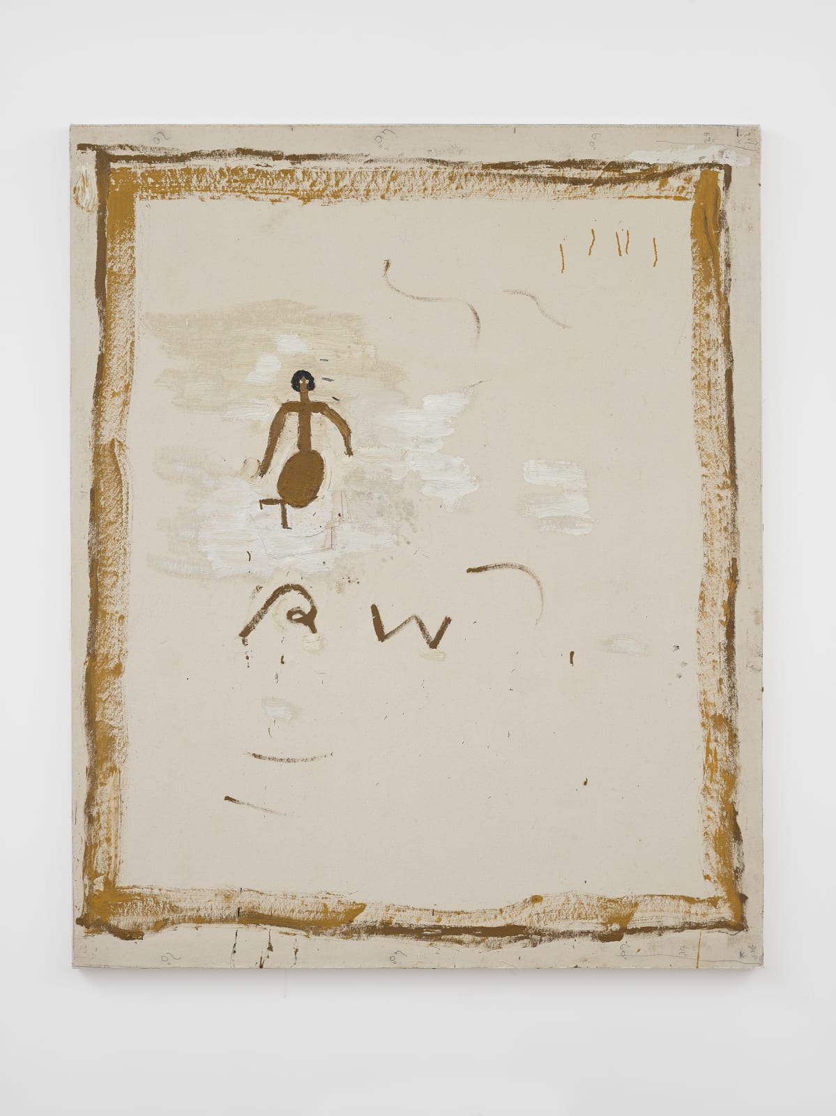 Rose Wylie, Drab Ant Work - RW in evening dress, 2019