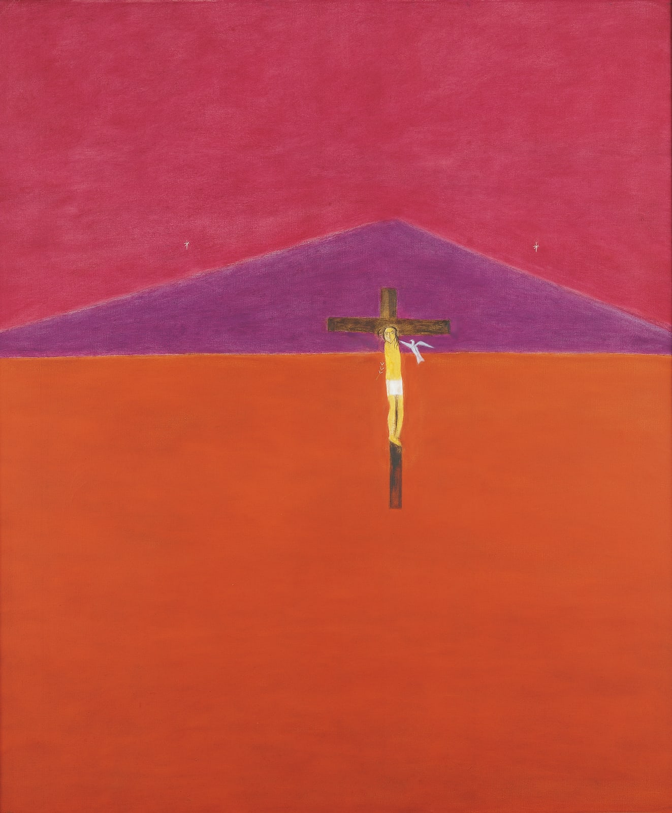 Craigie Aitchison, Crucifixion, 1979