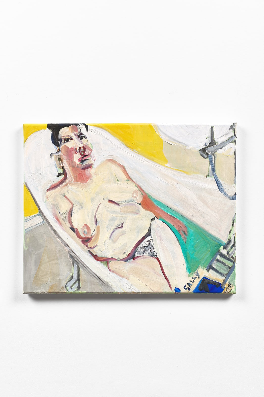 Chantal Joffe, Reading in the Bath (Hotel Stella D’Italia), 2025