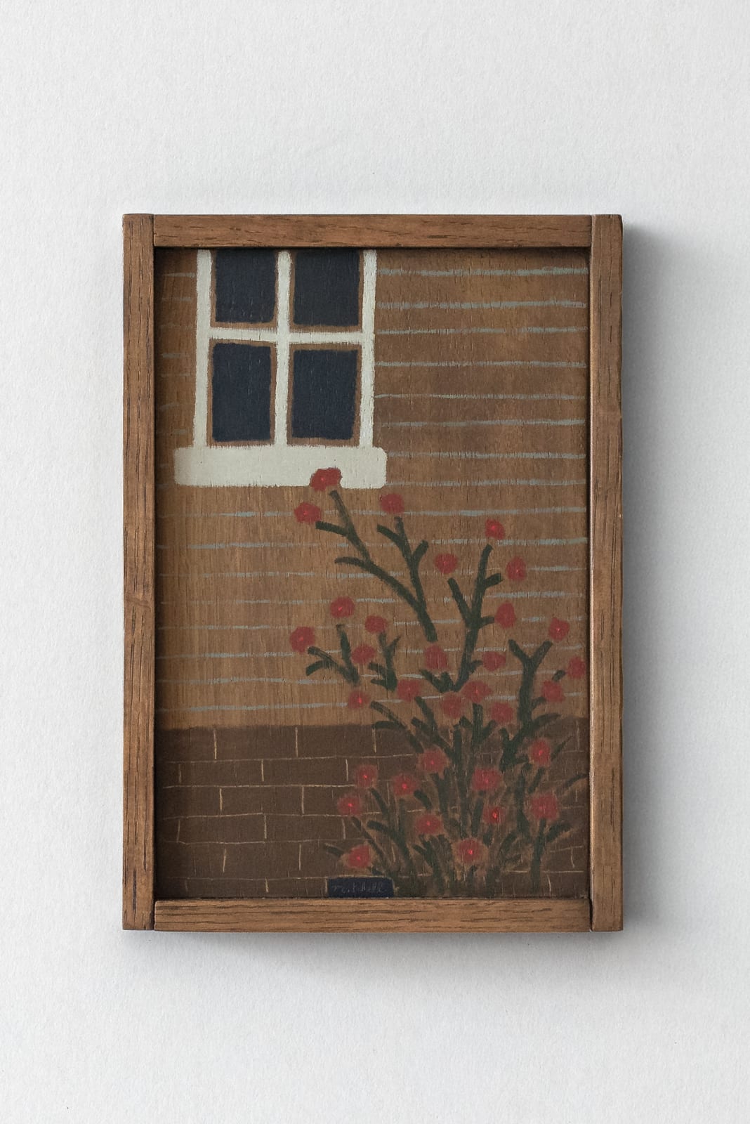 John Joseph Mitchell, Rosebush Under a Window, 2025