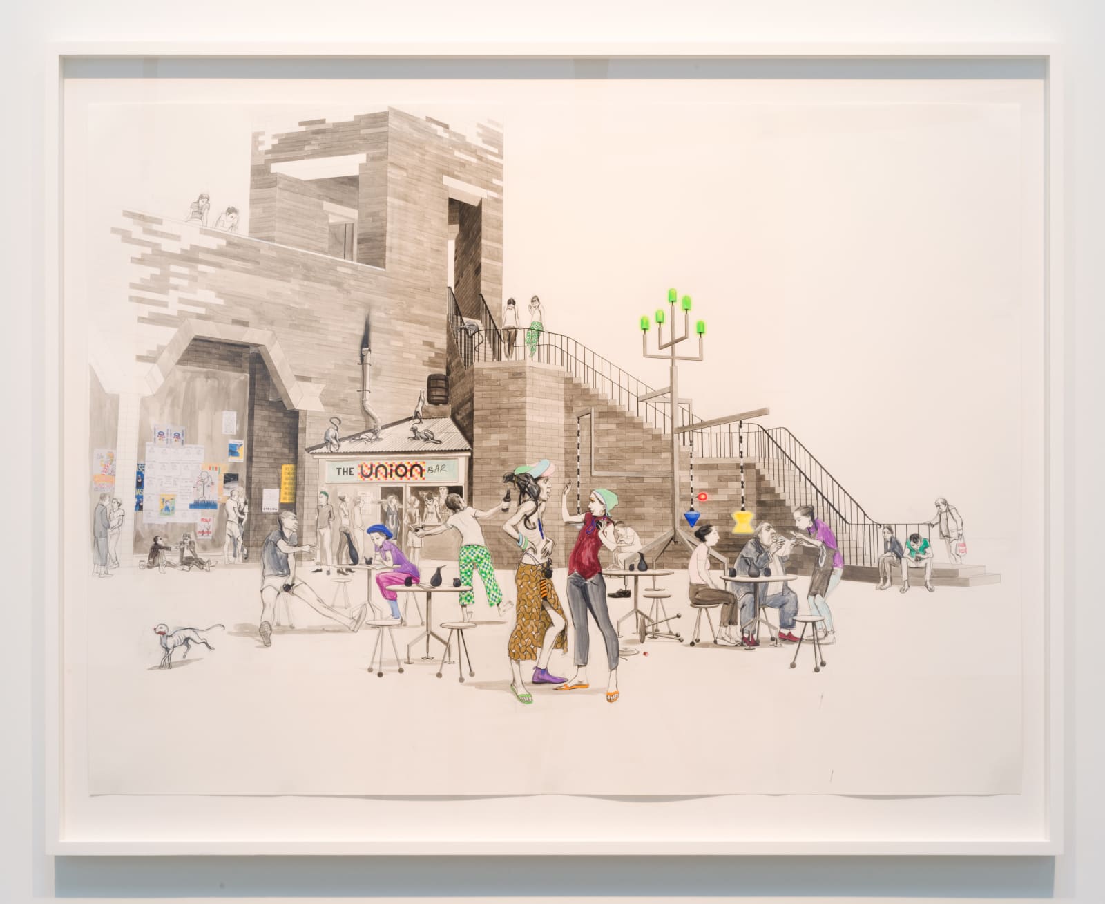 Charles Avery, Untitled (Scene at the Union Bar), 2019