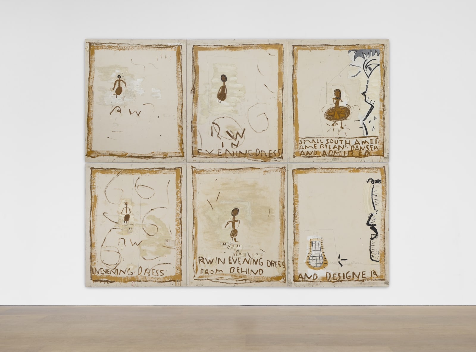 Rose Wylie, Drab Ant Work - RW in evening dress, 2019