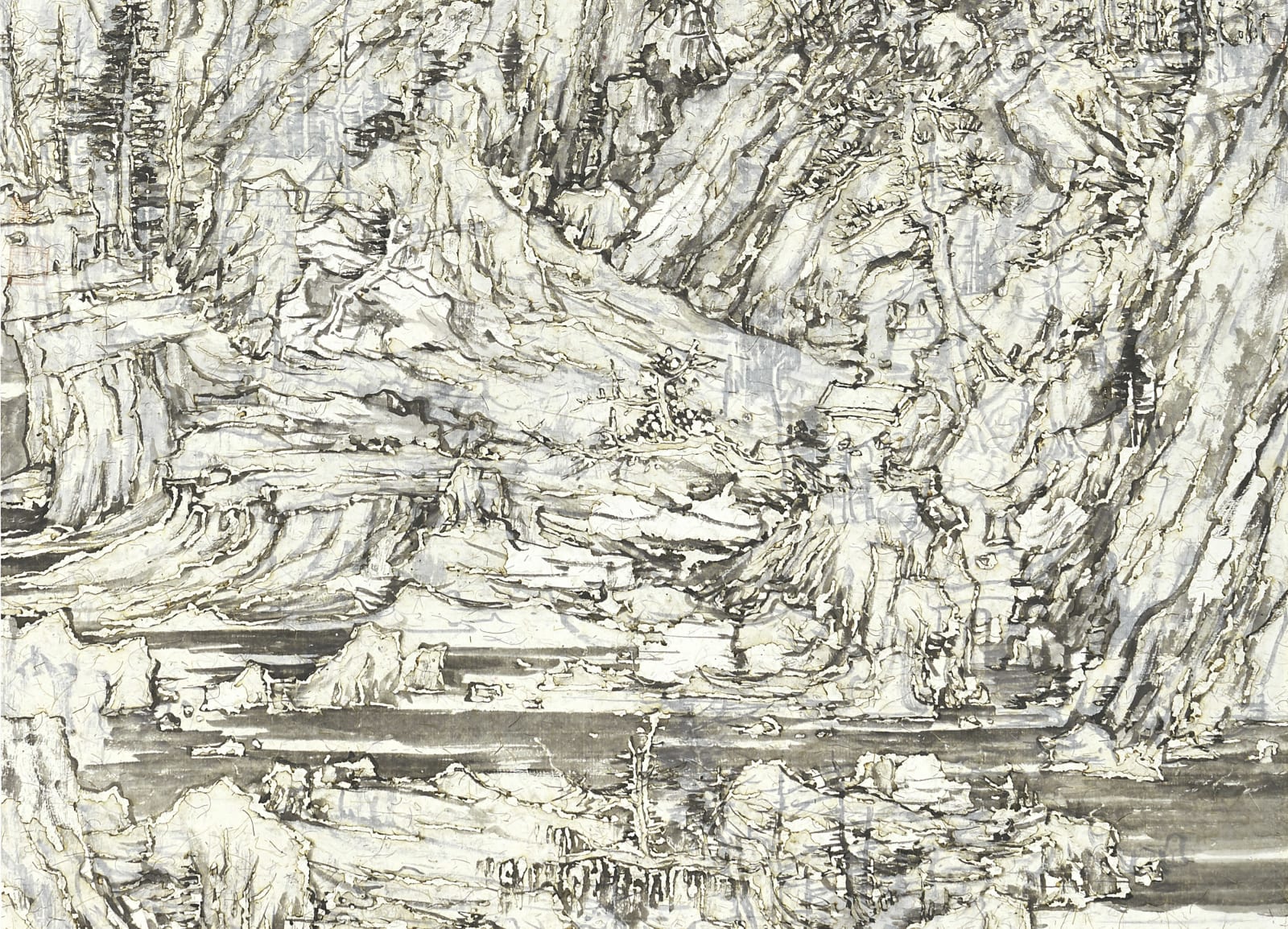 Wang Tiande 王天德, Seeking the Path along the Stream in the Mountain 林泉问道, 2019