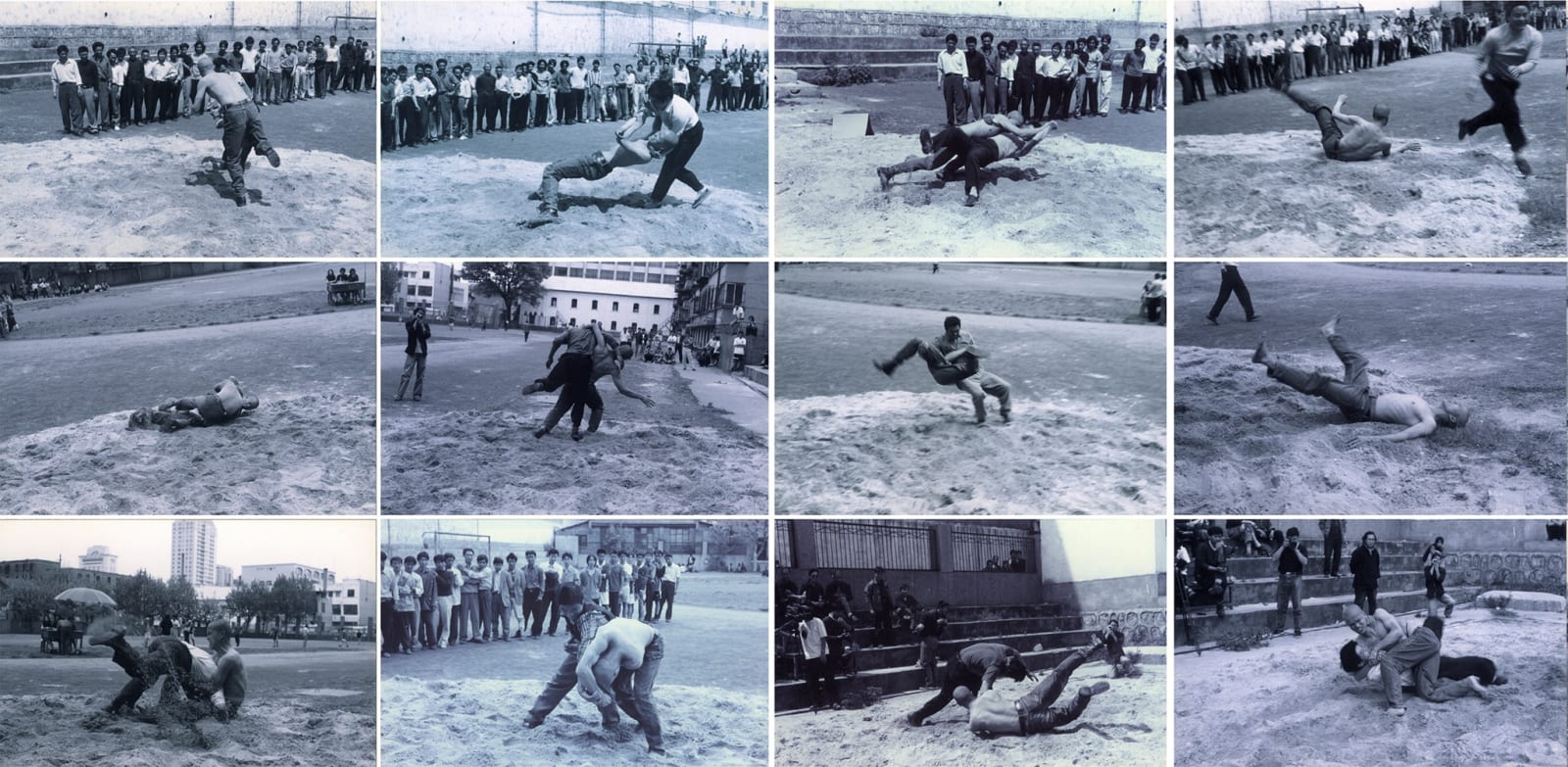 He Yunchang 何云昌, Wrestling:One and One Hundred 摔跤1和100, 2001