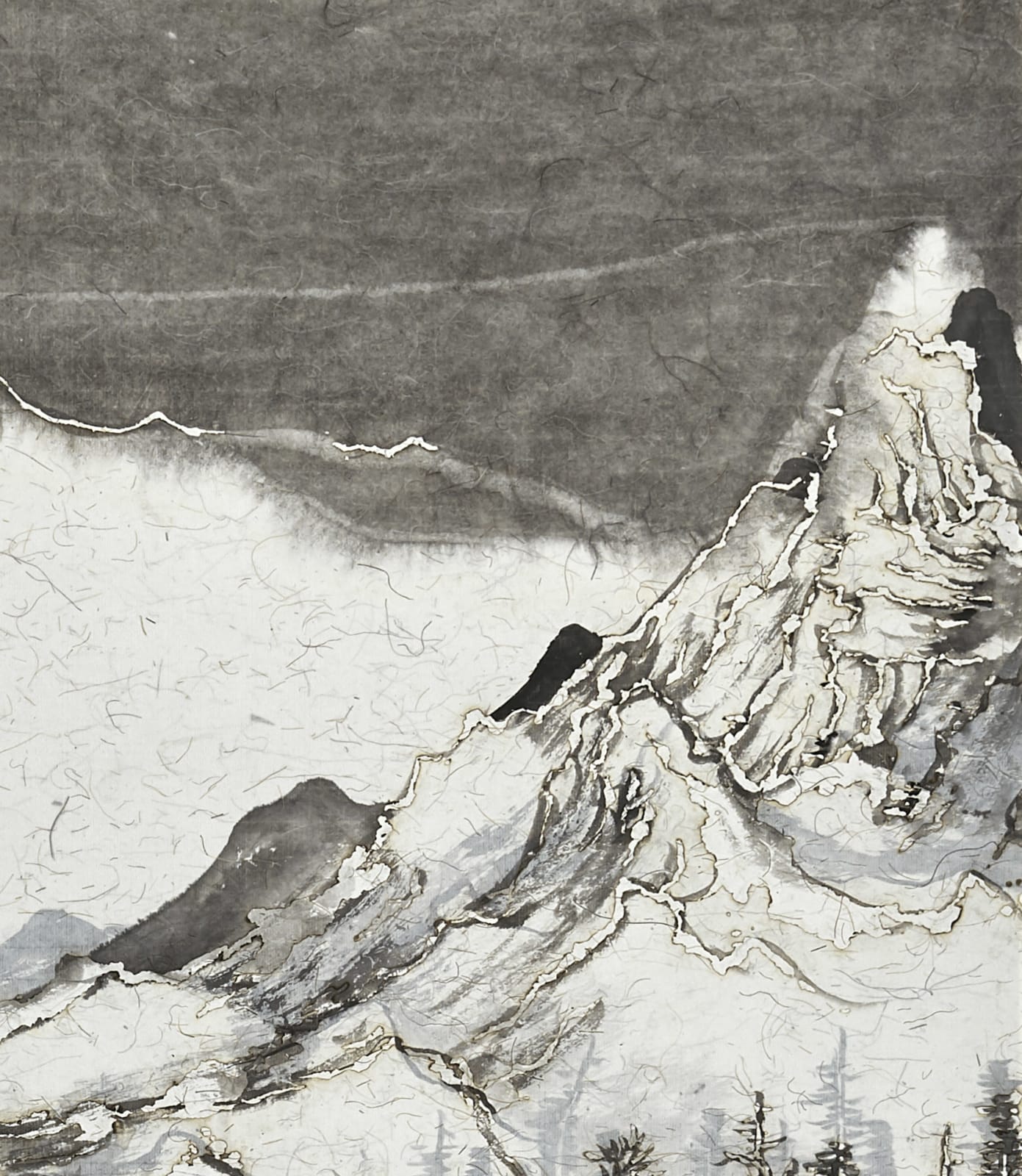 Wang Tiande 王天德, Observing the Snow on the Lake 湖上凝雪图, 2019