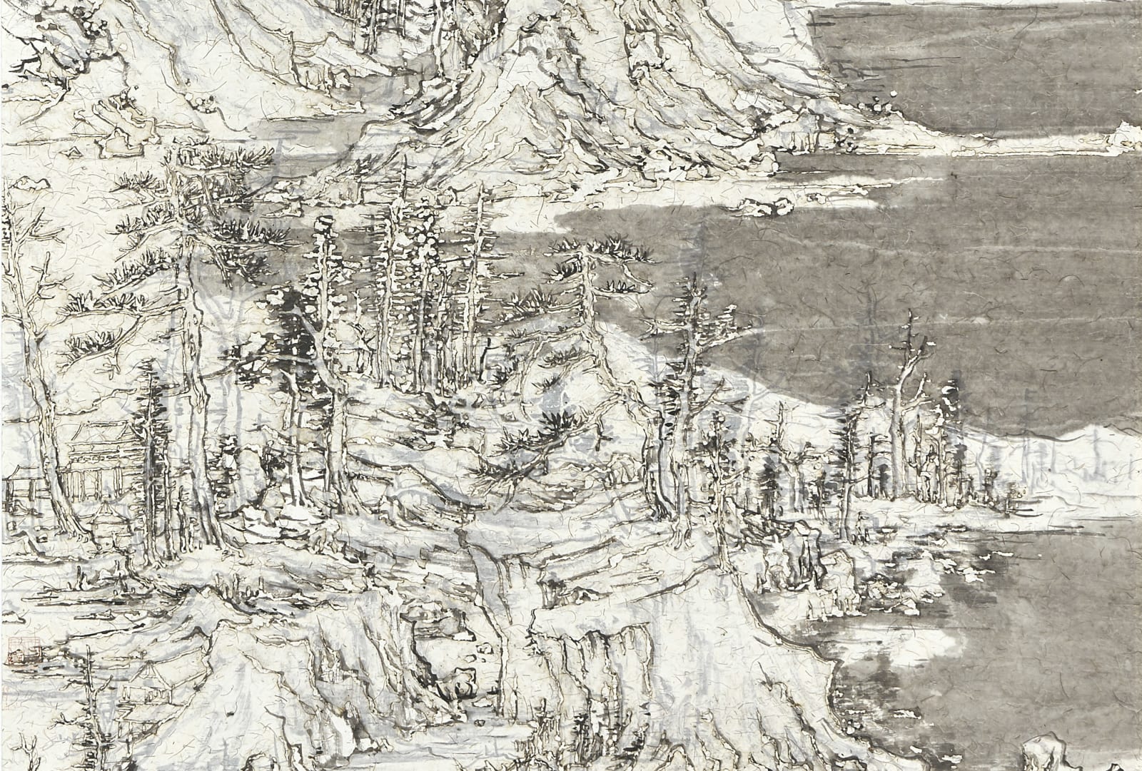 Wang Tiande 王天德, Listen to the Crystal Snow while the Night Falls 入夜听雪明, 2019