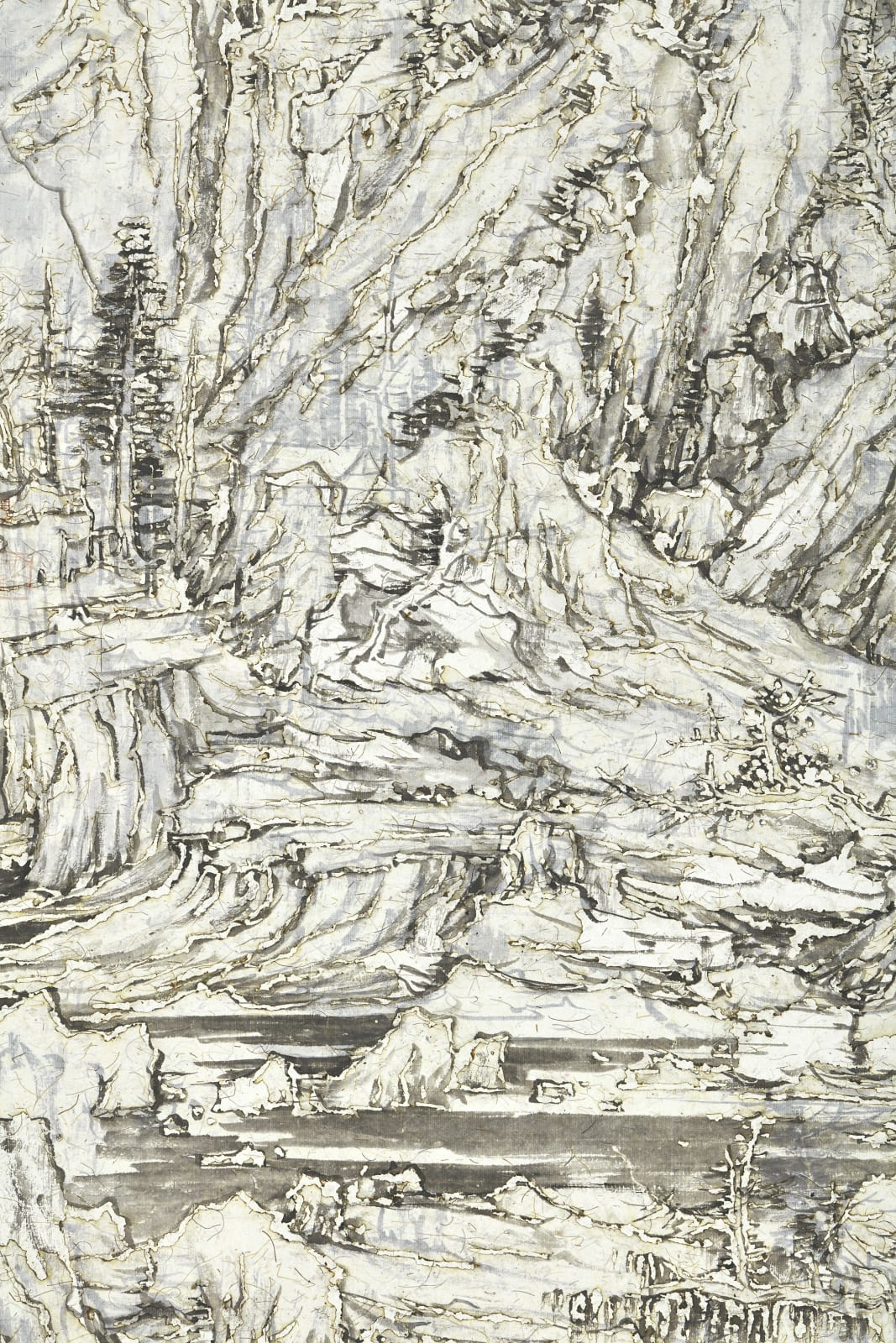 Wang Tiande 王天德, Seeking the Path along the Stream in the Mountain 林泉问道, 2019