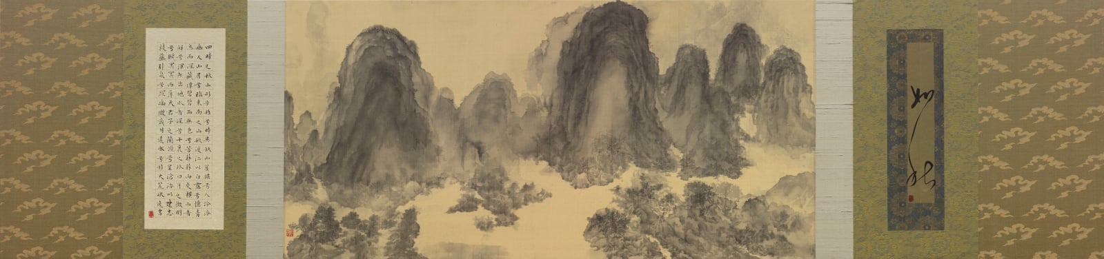Bingyi 冰逸, Autumn Mountain Waiting for Ferry 秋山待渡, 2019-2023
