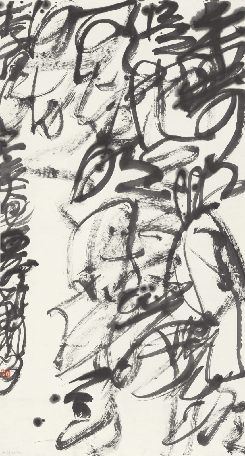 Wang Dongling 王冬龄, Li Bai, “Bright Moonlight in Front of My Bed“ 李白 床前明月光, 2019