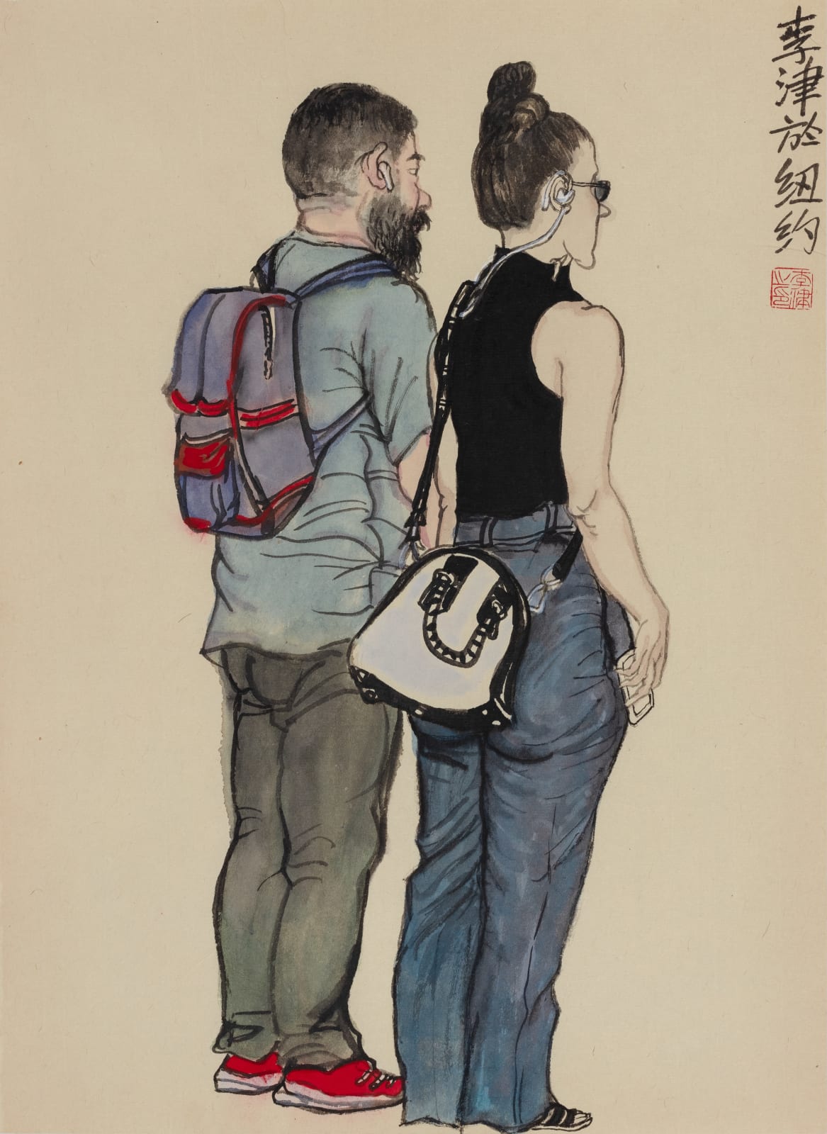 Li Jin 李津, Morning Exercise in New York IV 纽约晨课Ⅳ , 2019