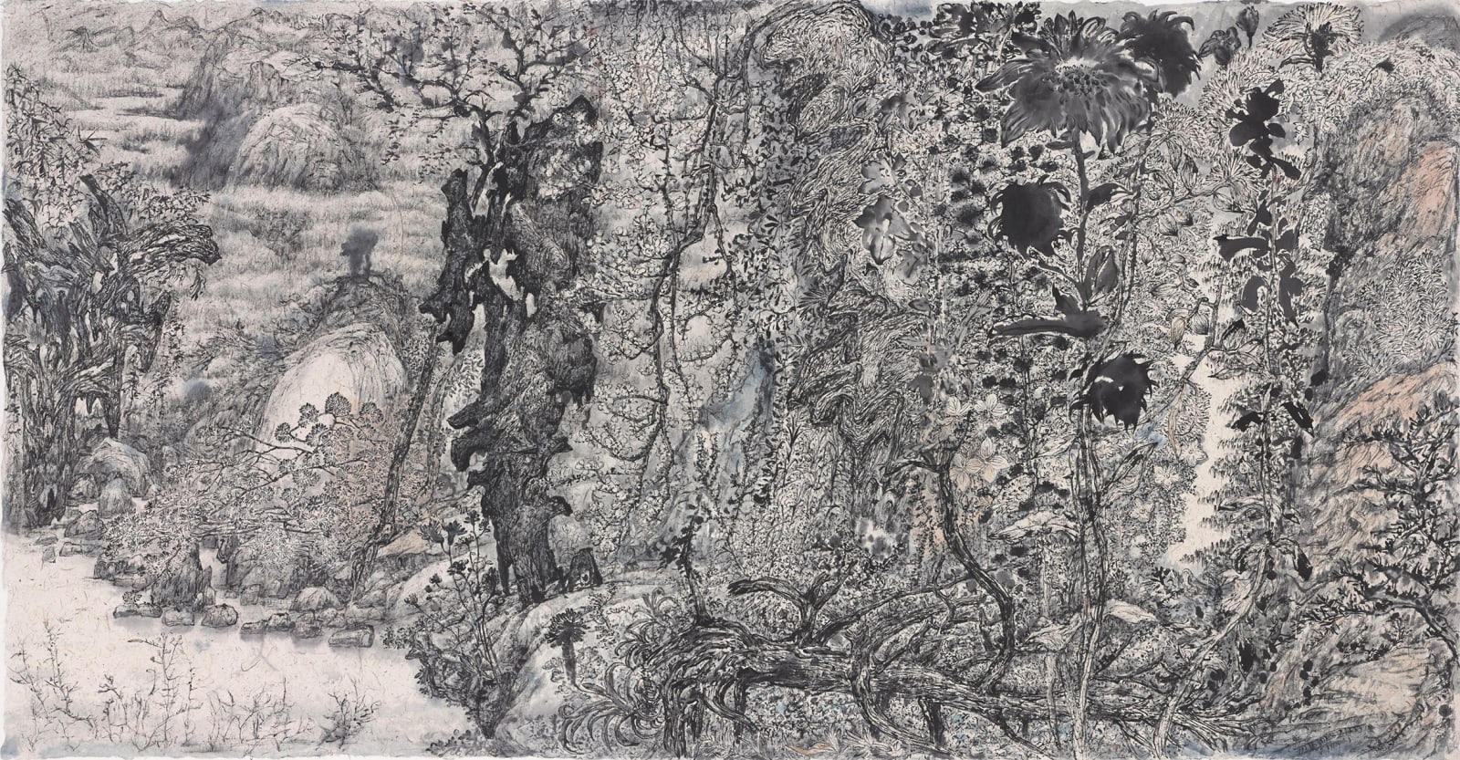 Peng Kanglong 彭康隆, Paths of Spring Flowers 烟花径, 2023