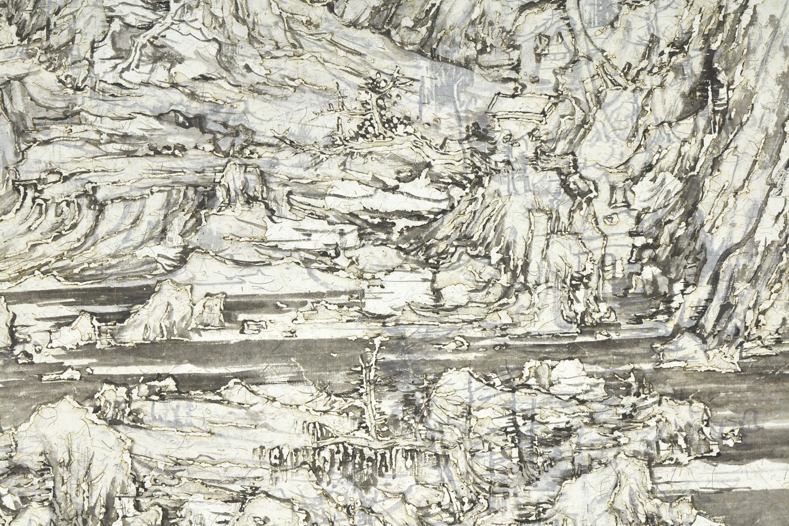 Wang Tiande 王天德, Seeking the Path along the Stream in the Mountain 林泉问道, 2019