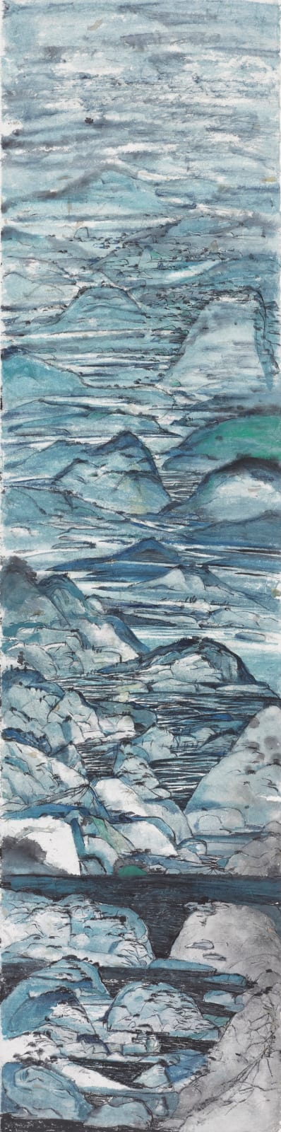 Peng Kanglong 彭康隆, Green Rocks 青岩, 2023