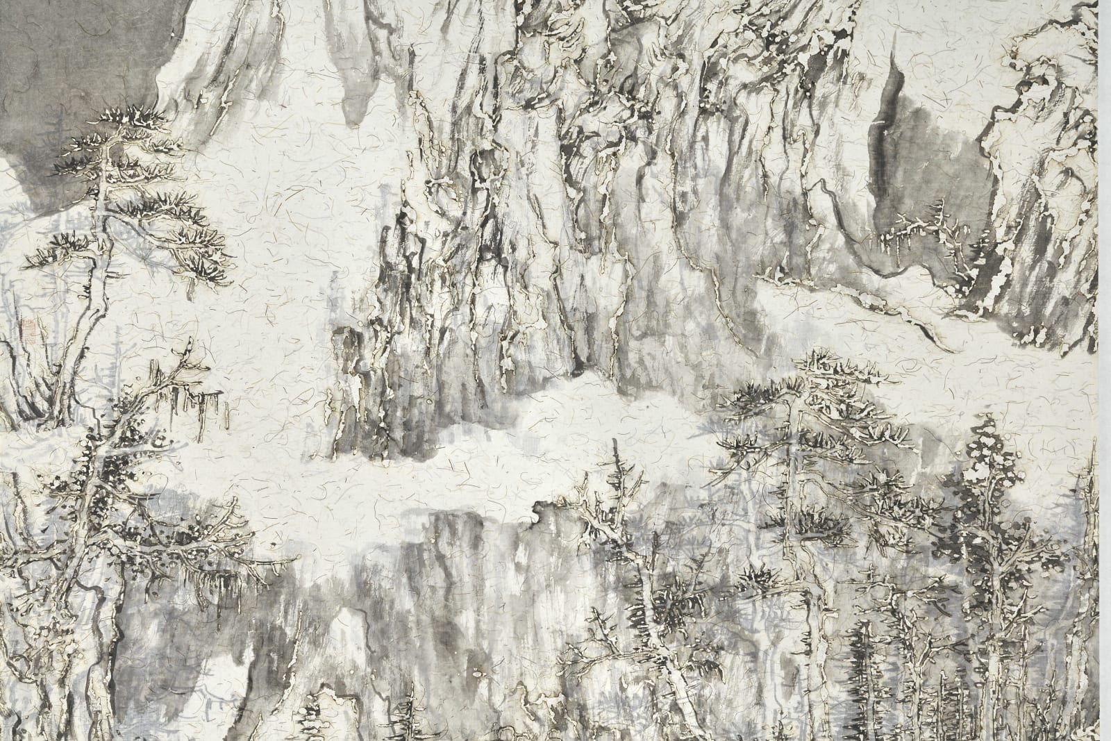 Wang Tiande 王天德, Thousand Layers of Snow by the Pine Trees 千雪傍松图, 2019