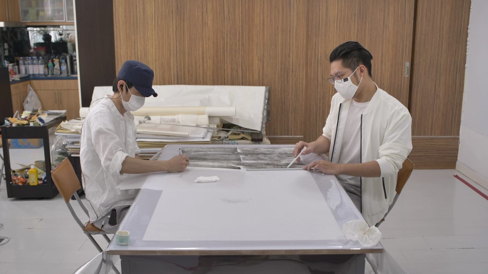 Hung Fai 熊辉, Wai Pong-yu 韦邦雨, Same Line Twice 19 , 2020