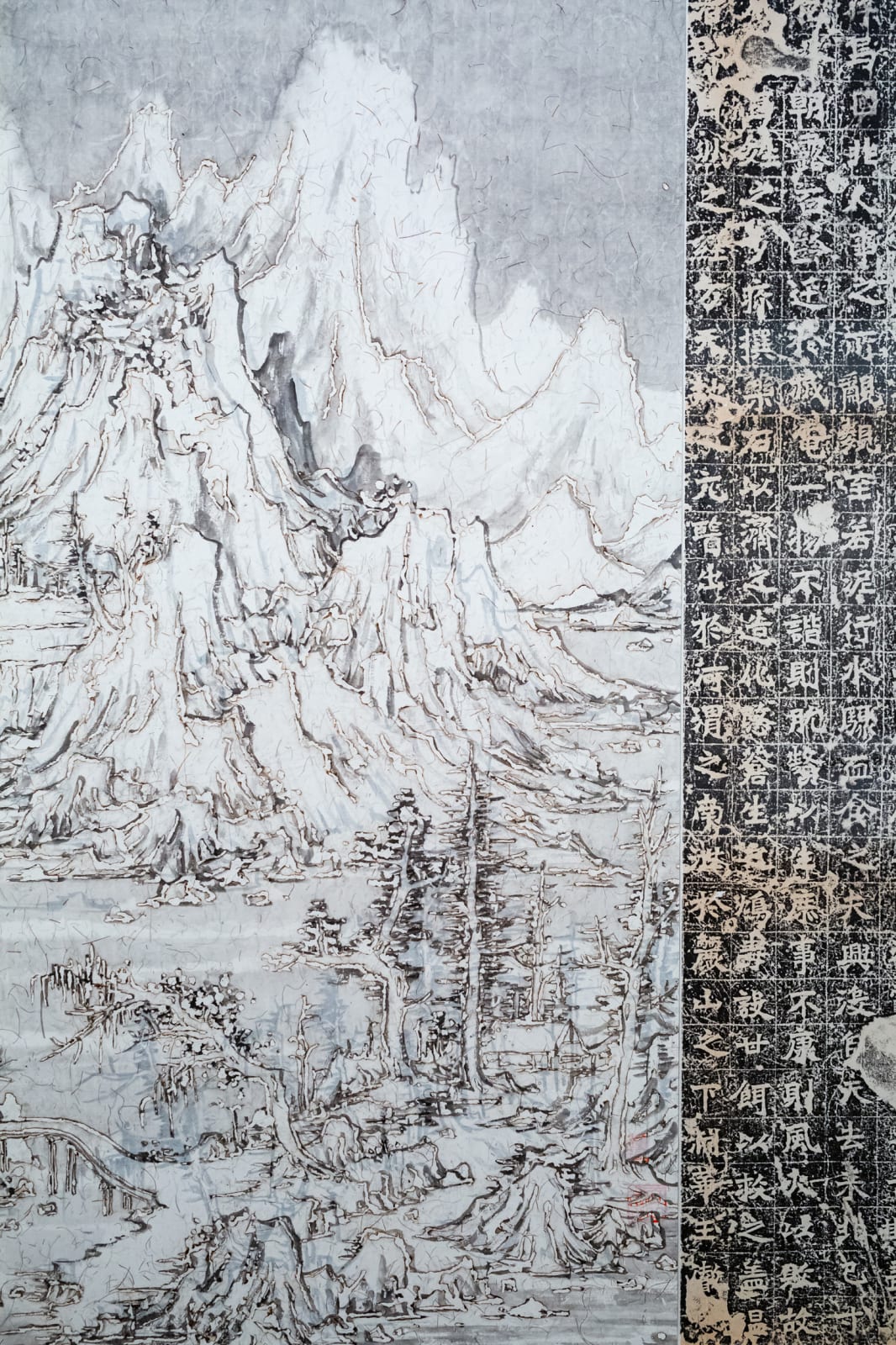 Wang Tiande 王天德, Playing with the Snow on the Boat 轻舟弄雪, 2019