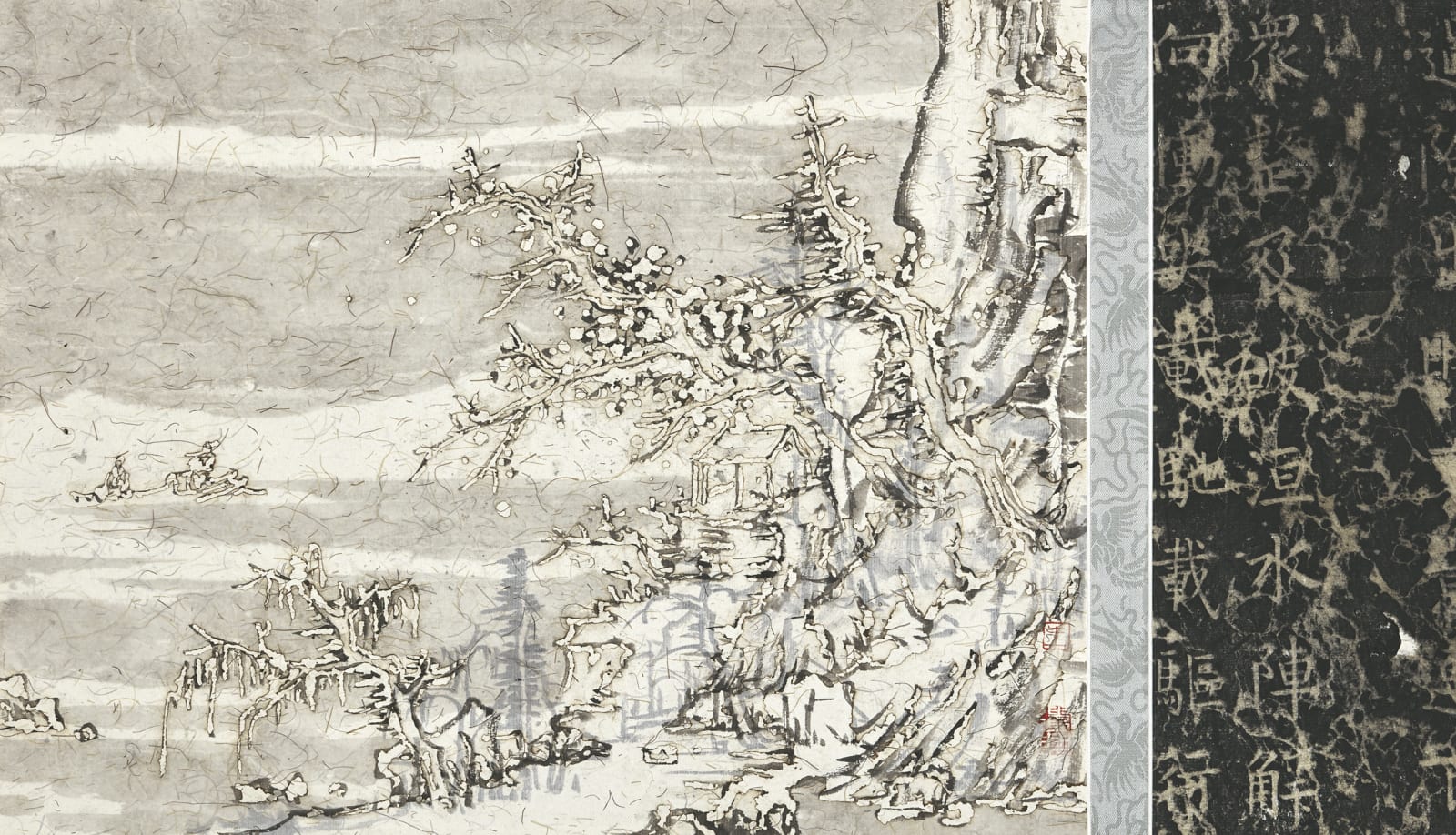 Wang Tiande 王天德, Seeing the Snow at the Stone Gate 石门见雪图, 2019