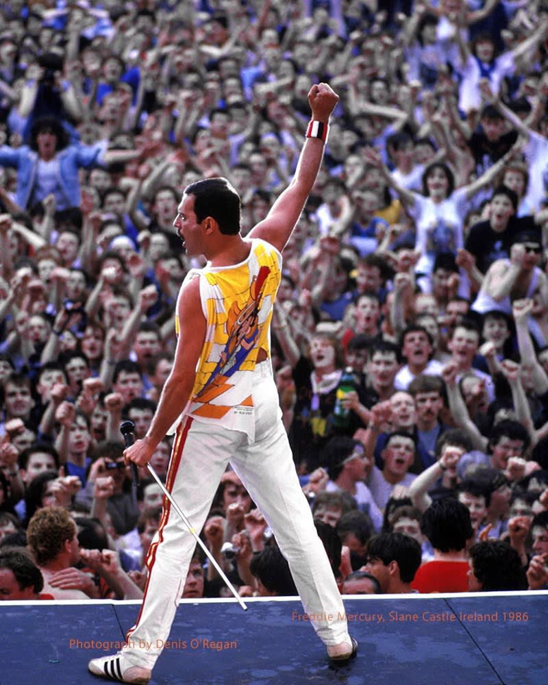 QUEEN, Freddie Mercury Slane Castle, 1986