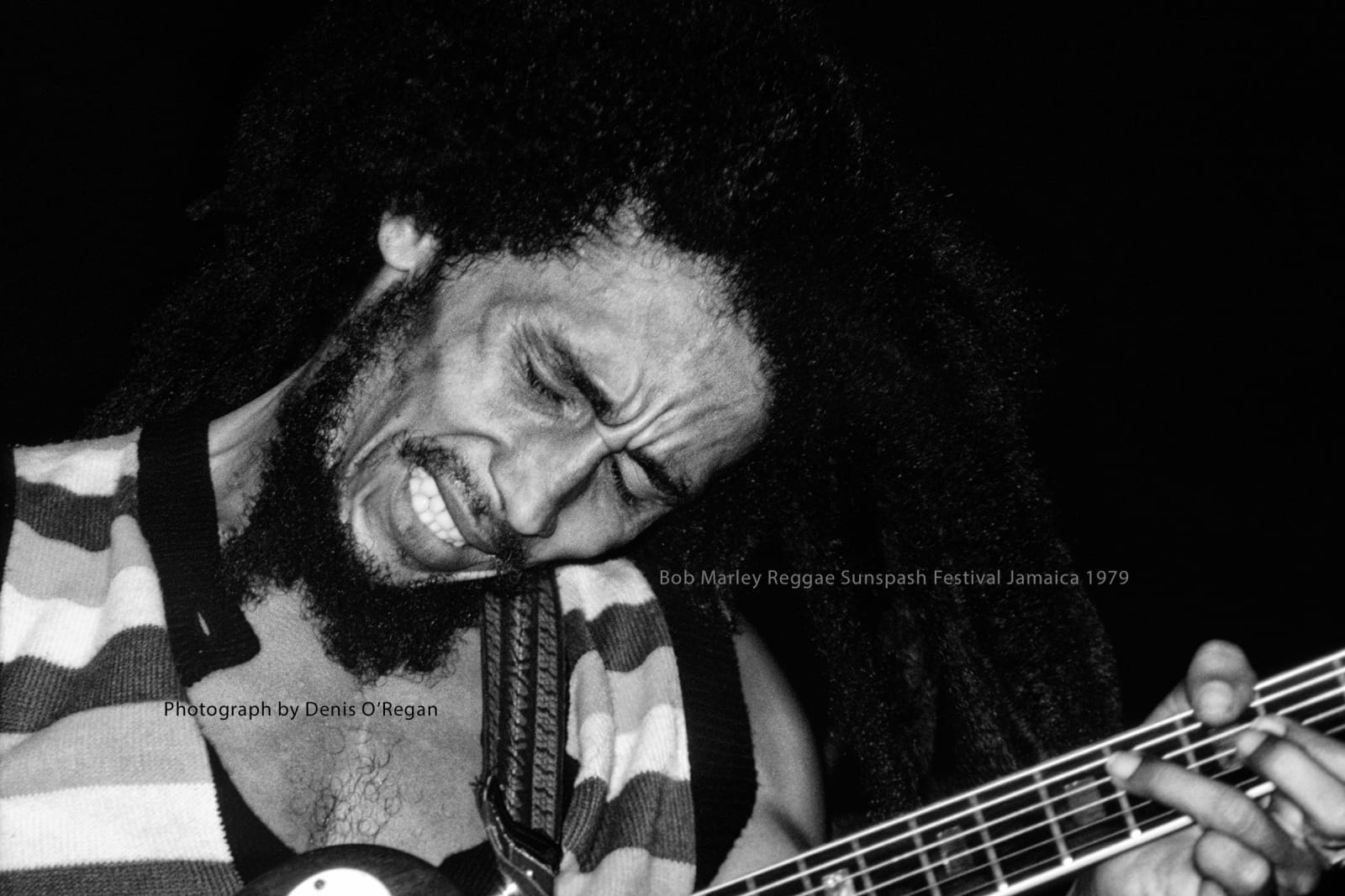 BOB MARLEY, Bob Marley onstage Reggae Sunsplash, 1979