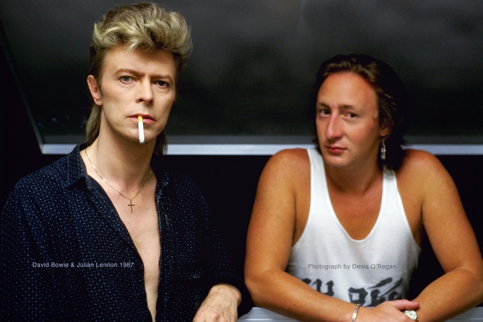 DAVID BOWIE, David Bowie & Julian Lennon, 1987