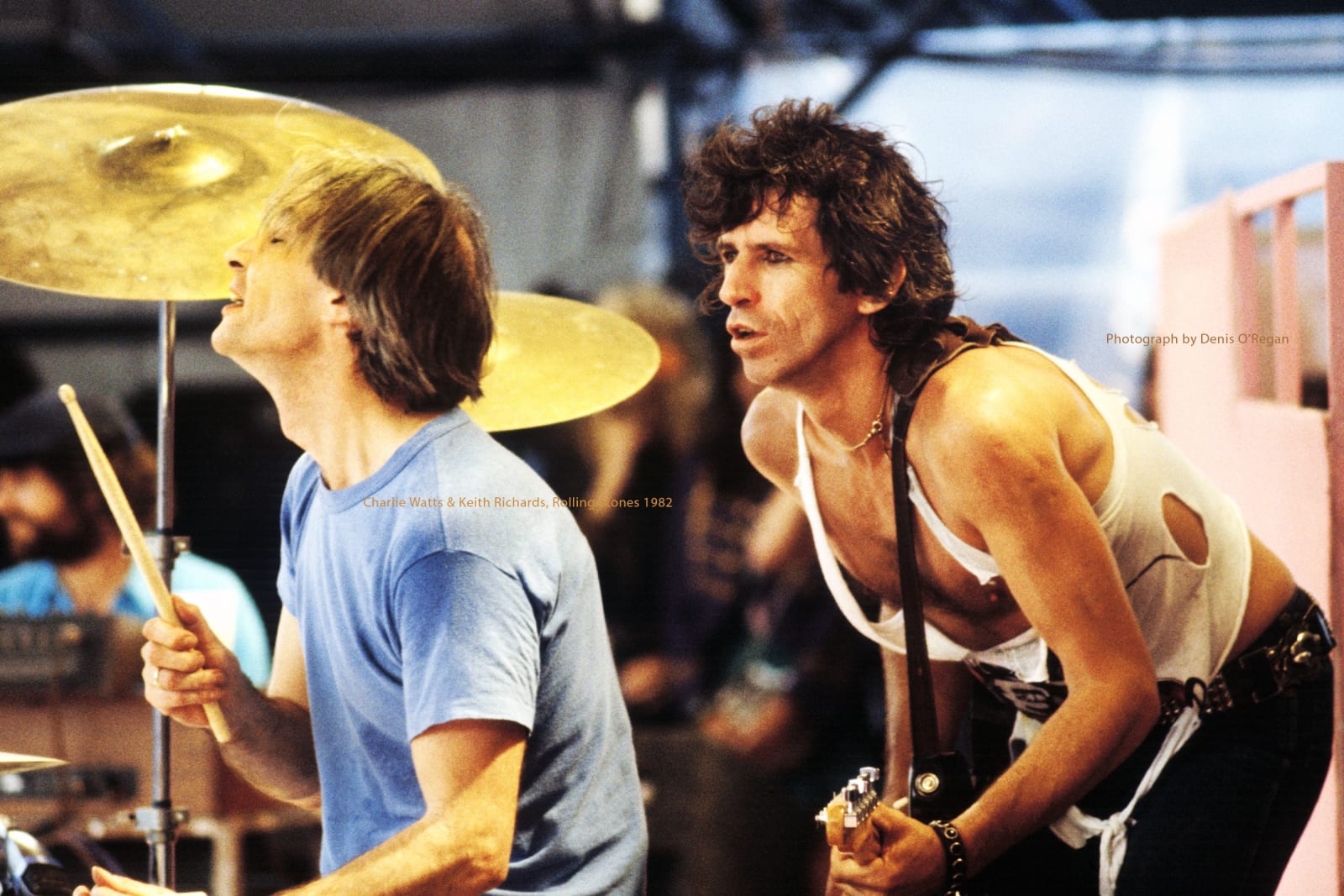 ROLLING STONES, Keith & Charlie Watts, 1982