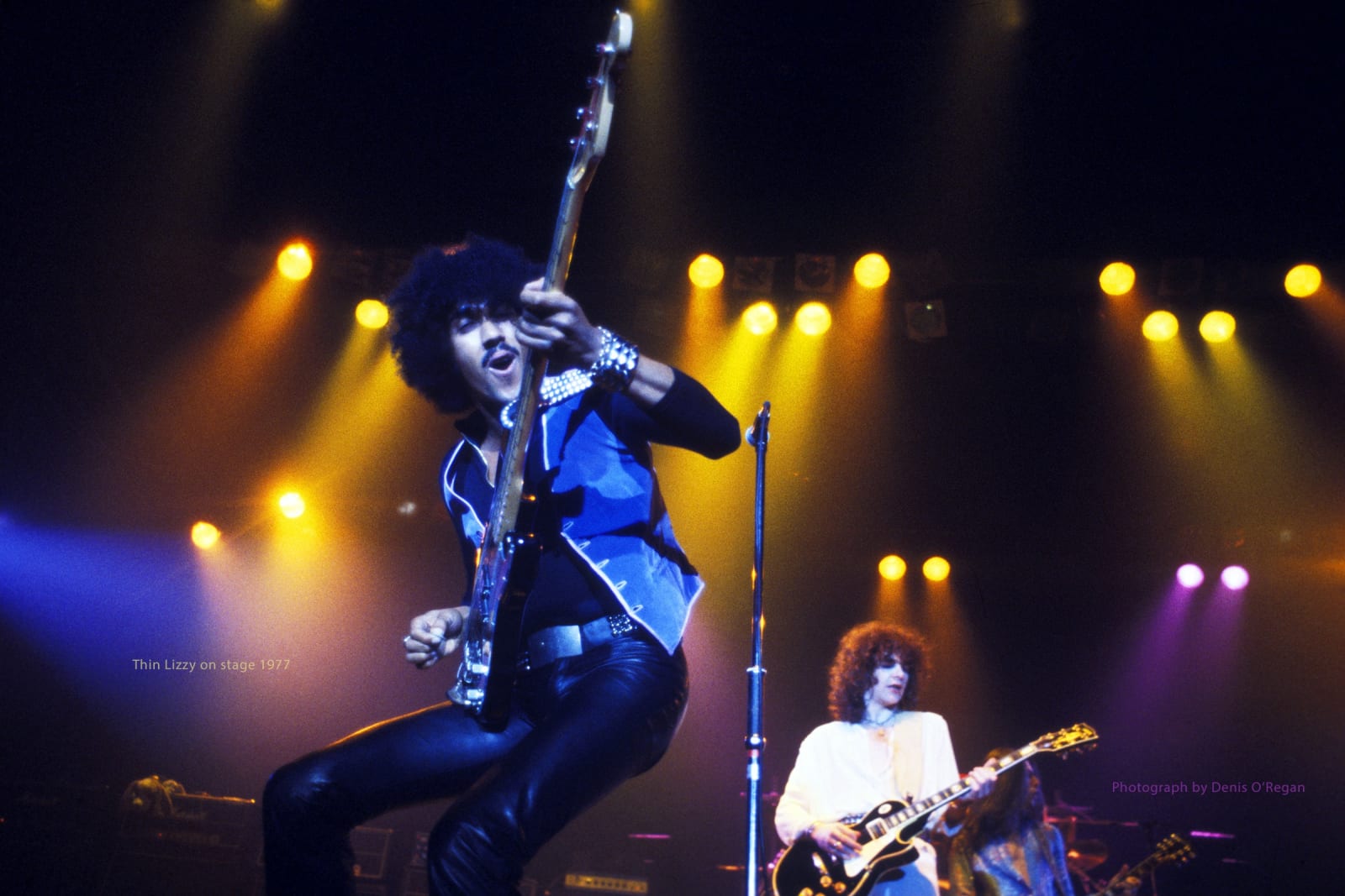 THIN LIZZY, Phil Lynott & Brian Robertson, 1977