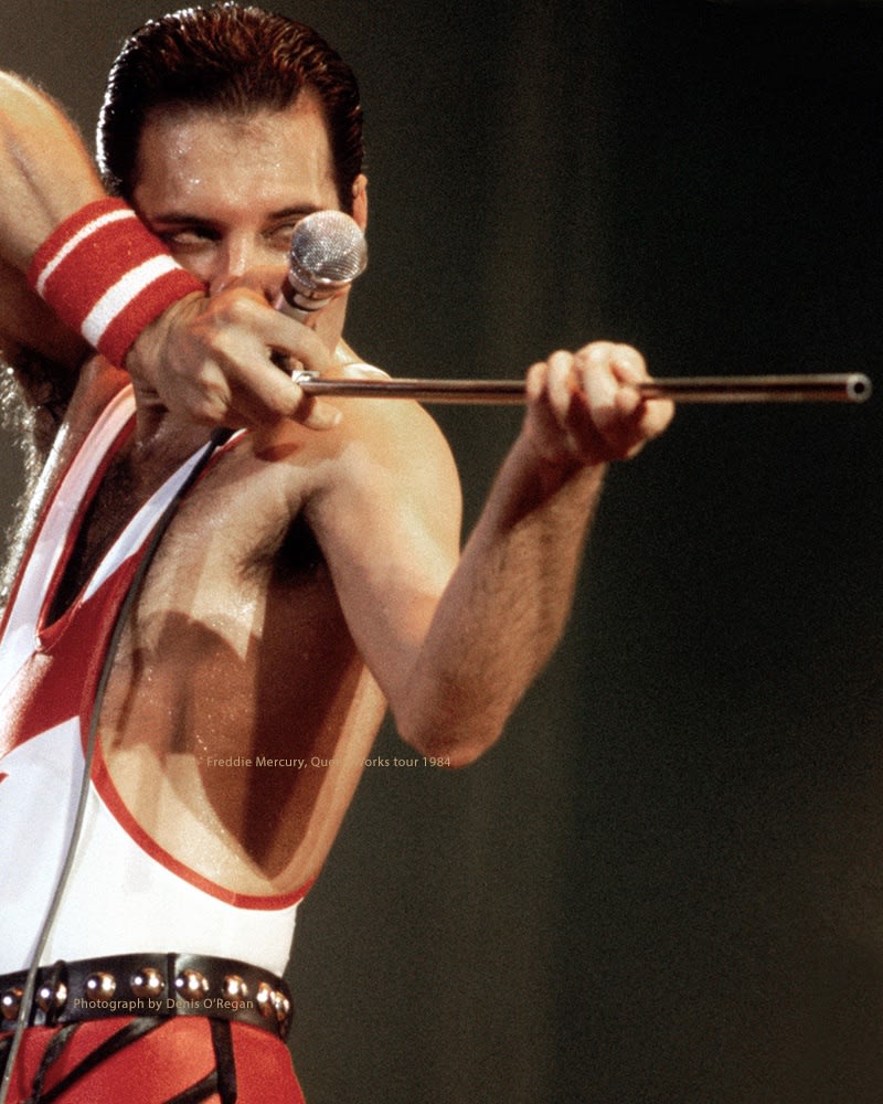 QUEEN, Freddie Takes Aim, 1984