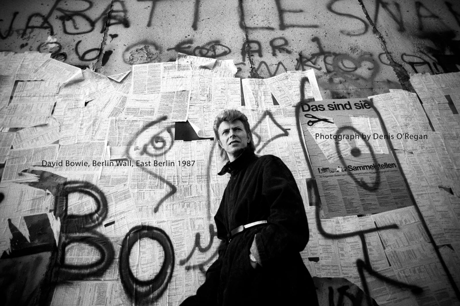 DAVID BOWIE, David Bowie (East) Berlin Wall, 1987