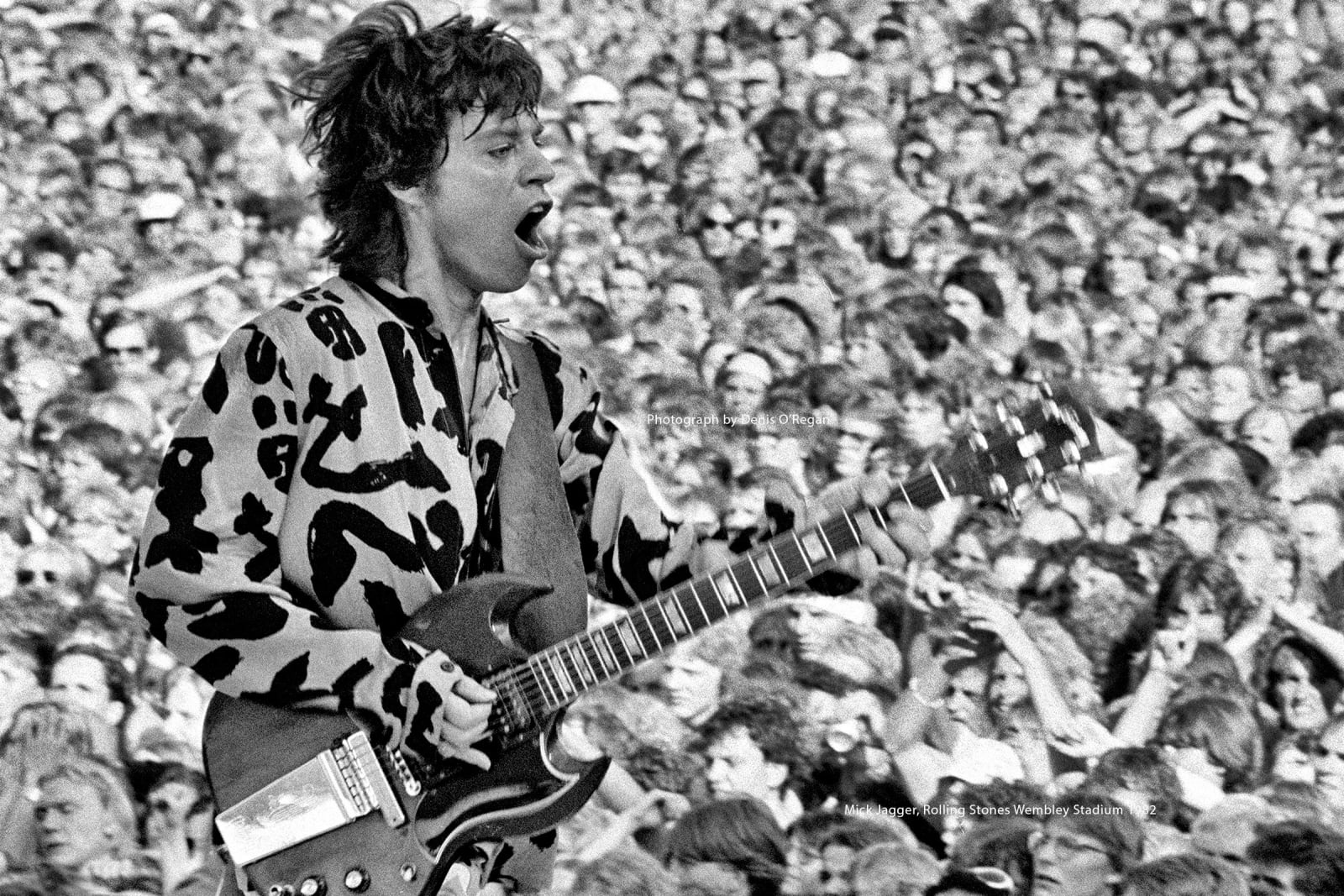 ROLLING STONES, Mick Jagger Wembley Stadium, 1982