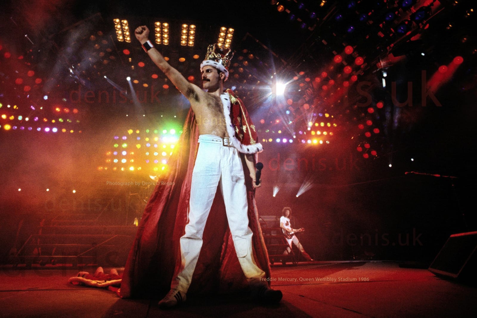QUEEN, Freddie Wembley Stadium, 1986
